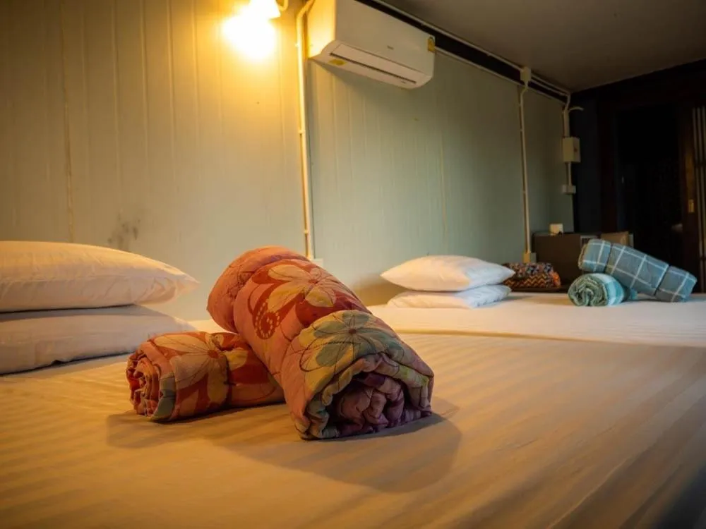Bed in Beach Box Resort at Rimlay Rayong