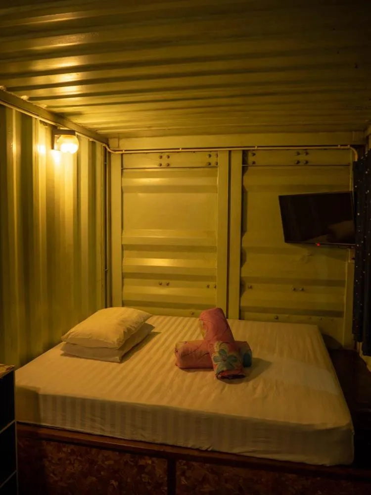 Bed in Beach Box Resort at Rimlay Rayong