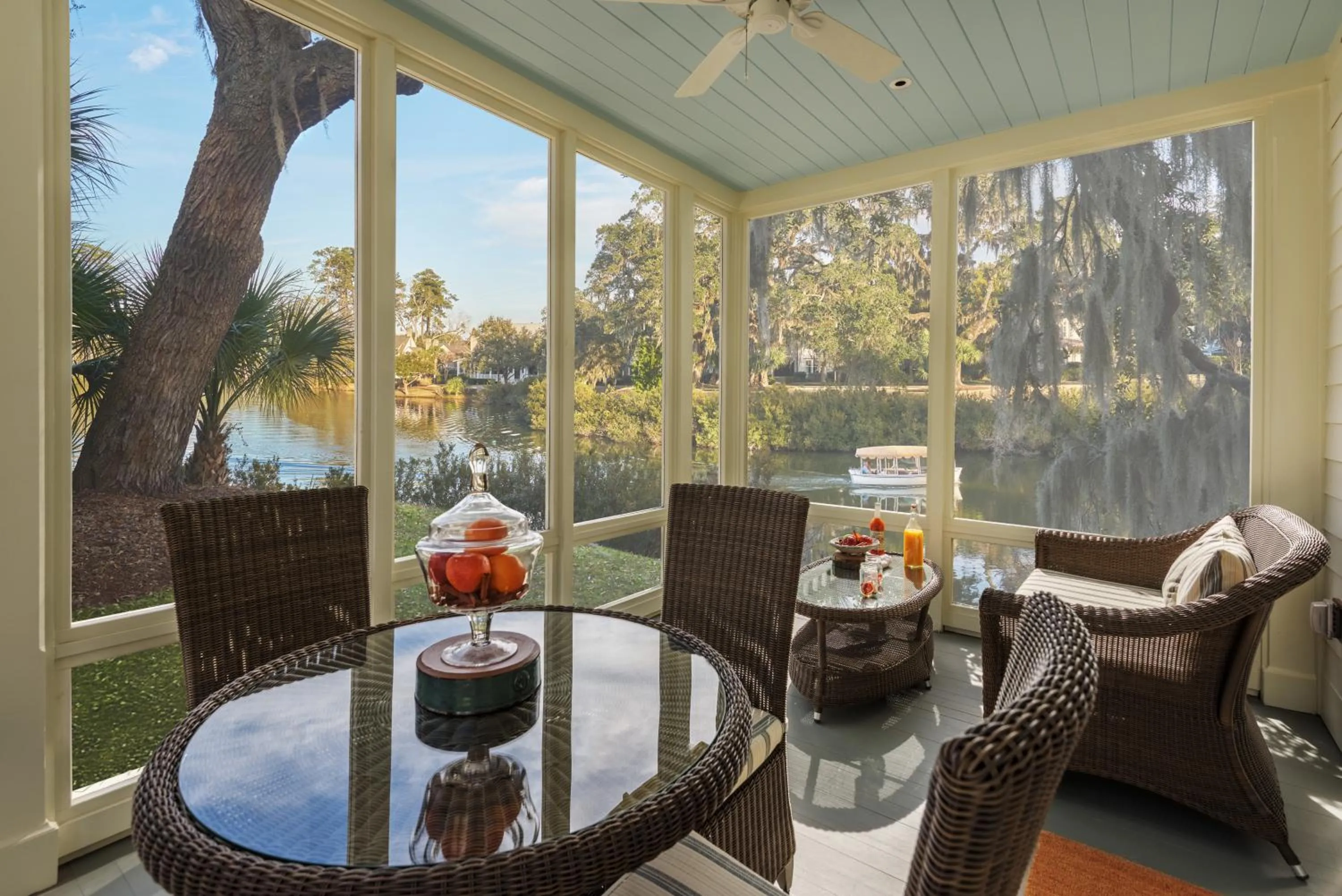 Patio in Montage Palmetto Bluff