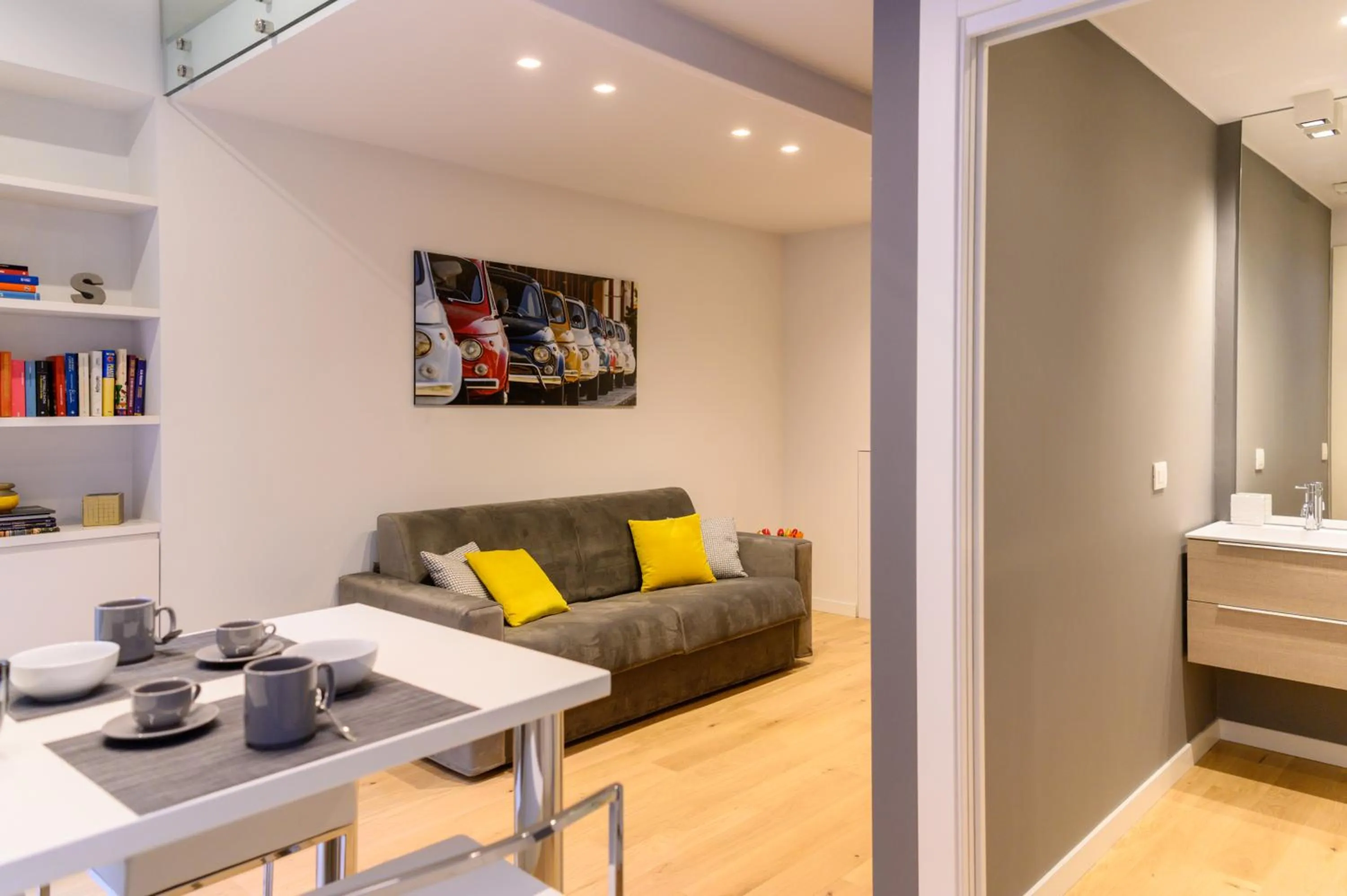 Kitchen or kitchenette in Savoia Suites Torino