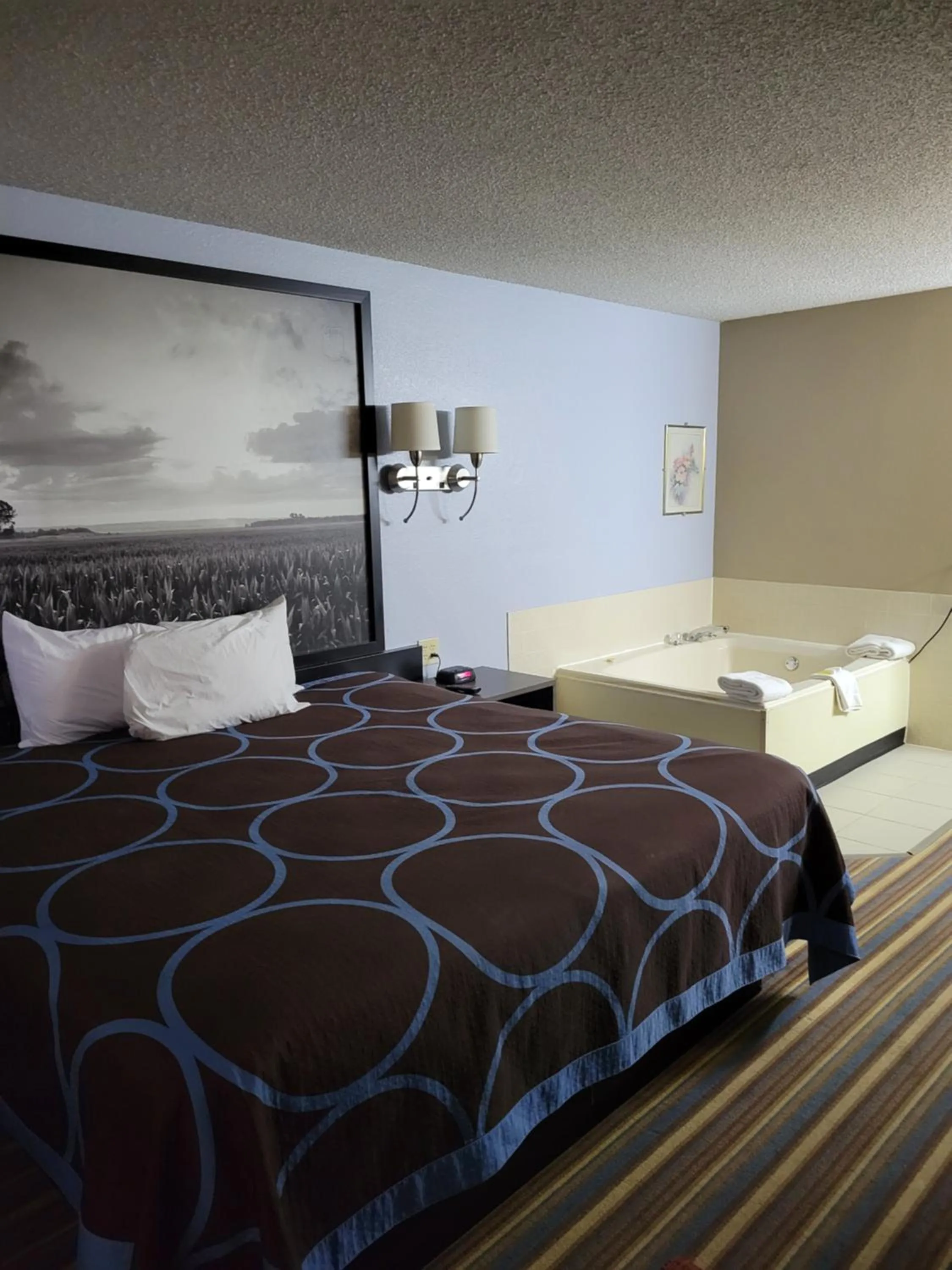 Bed in Super 8 by Wyndham Sullivan