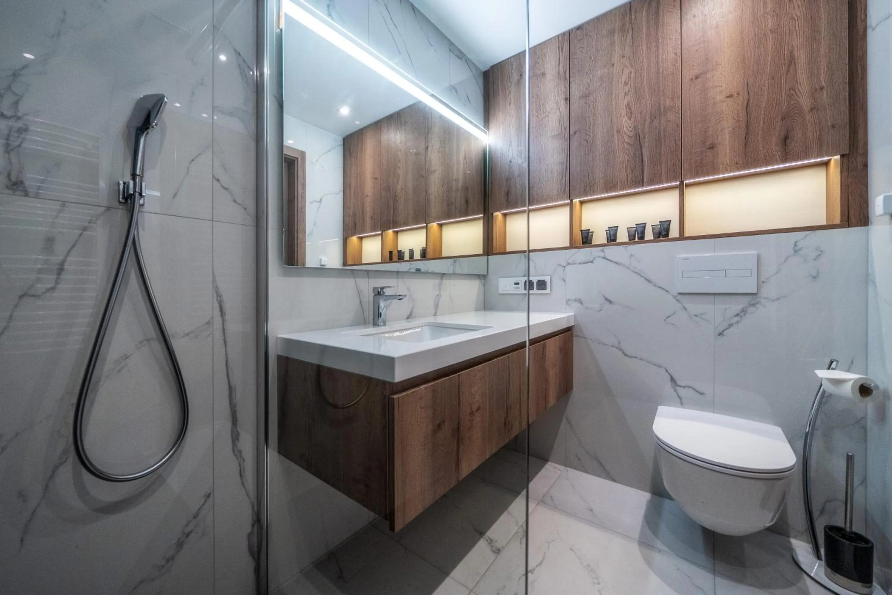 Shower in Meta Apartments