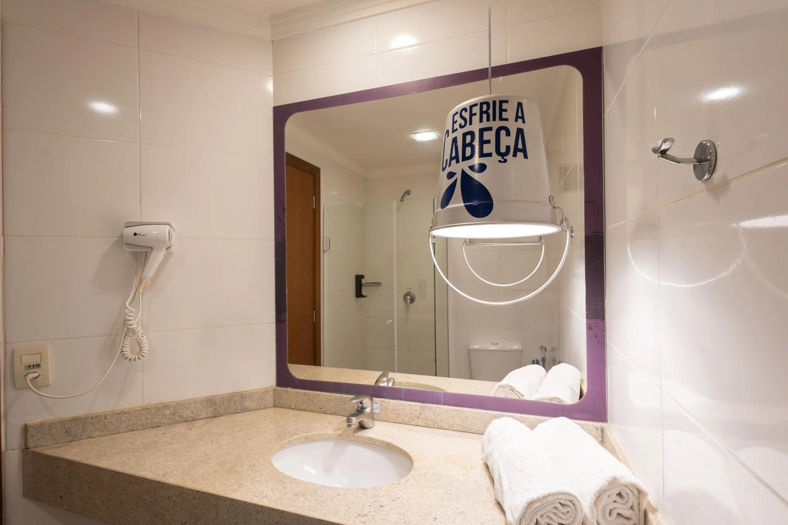 Bathroom in Hotel Cassino Tower Piracicaba by Nacional Inn