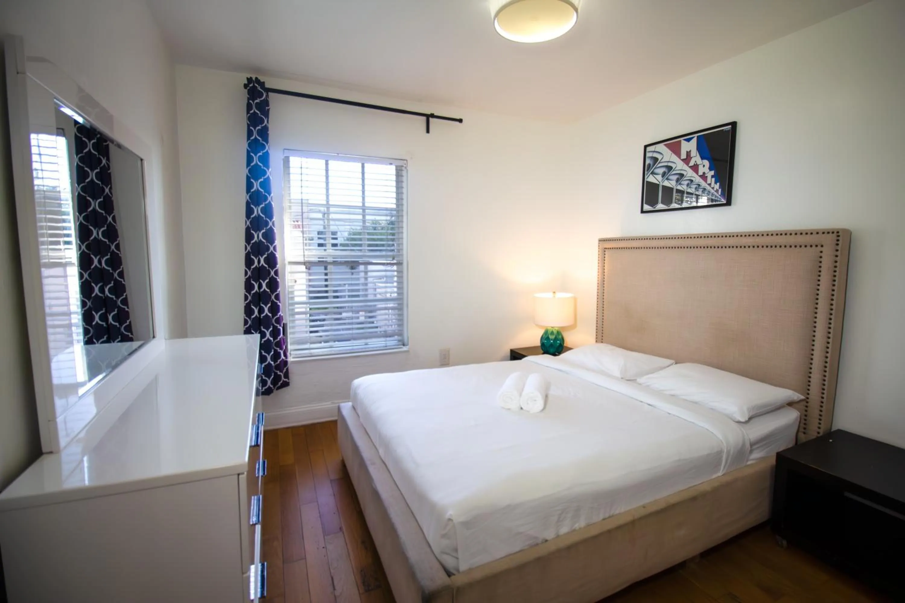 Bed in Hispaniola Apartments Part of the Oasis Casita Collection