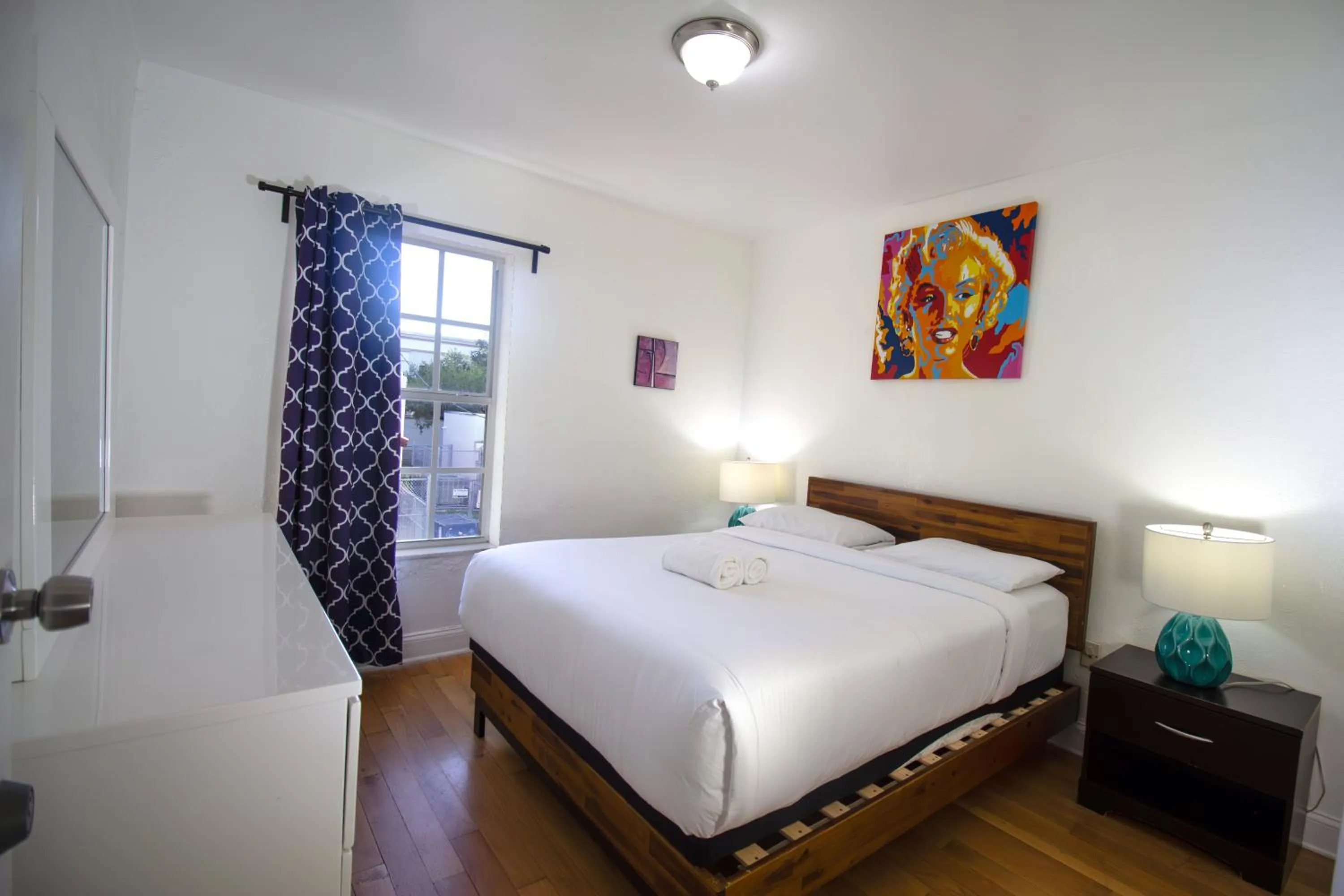 Bedroom in Hispaniola Apartments Part of the Oasis Casita Collection