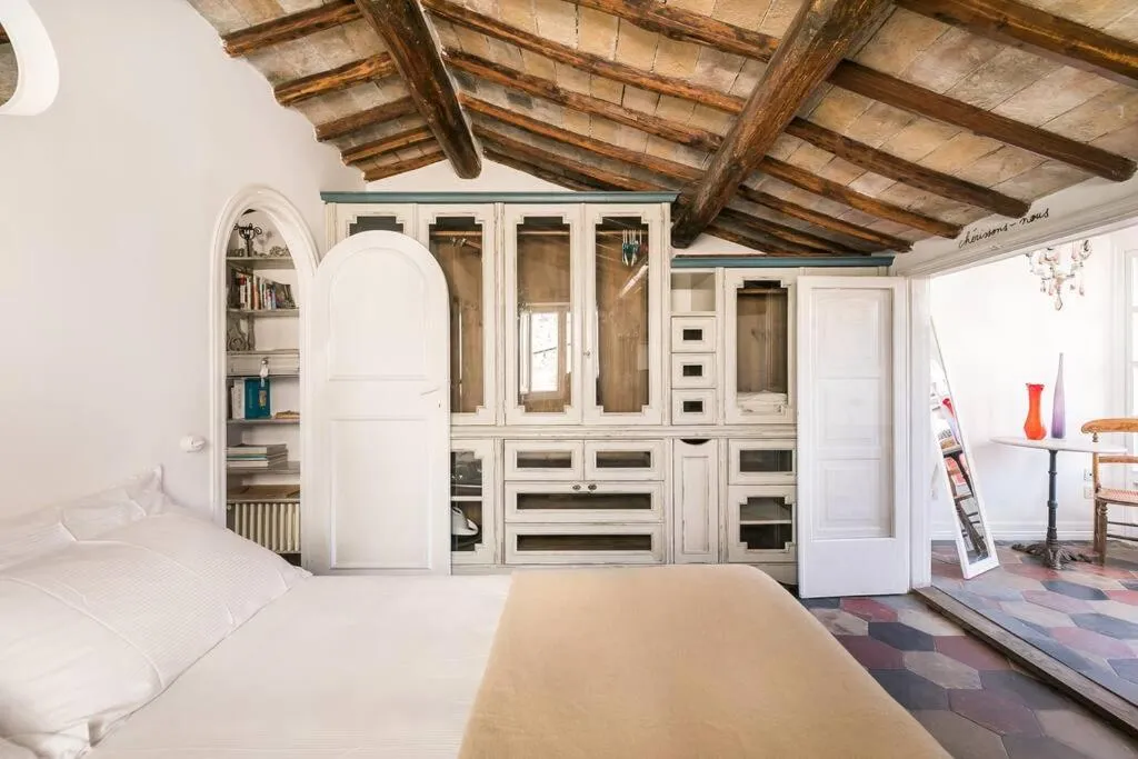 Bed in Scala Lovely Terrace Apartment