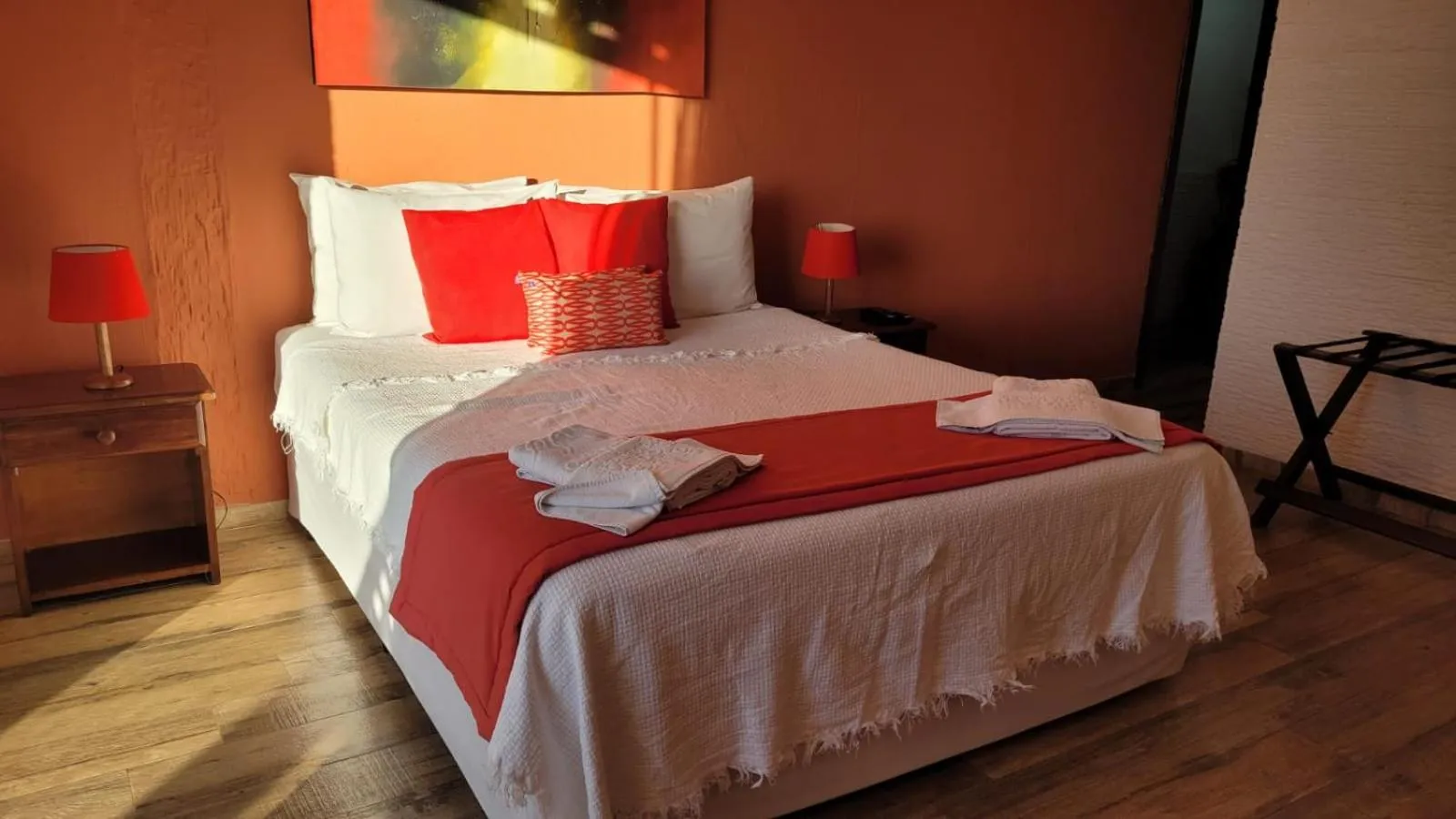 Bed in Pousada Vila do Sol