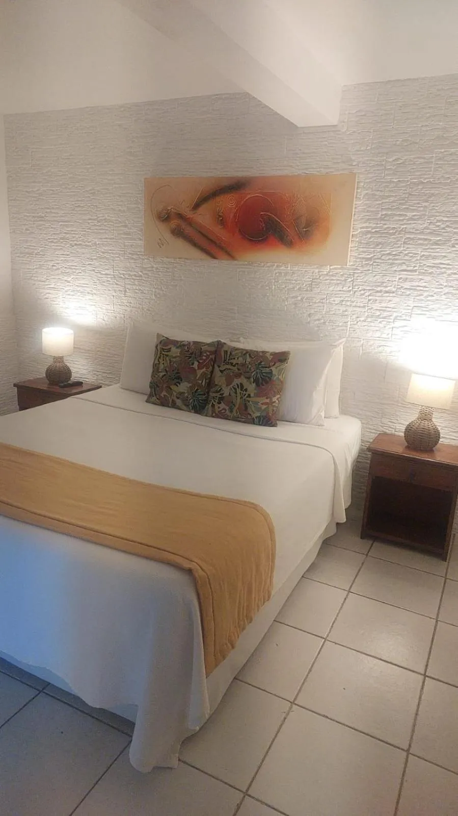 Bed in Pousada Vila do Sol