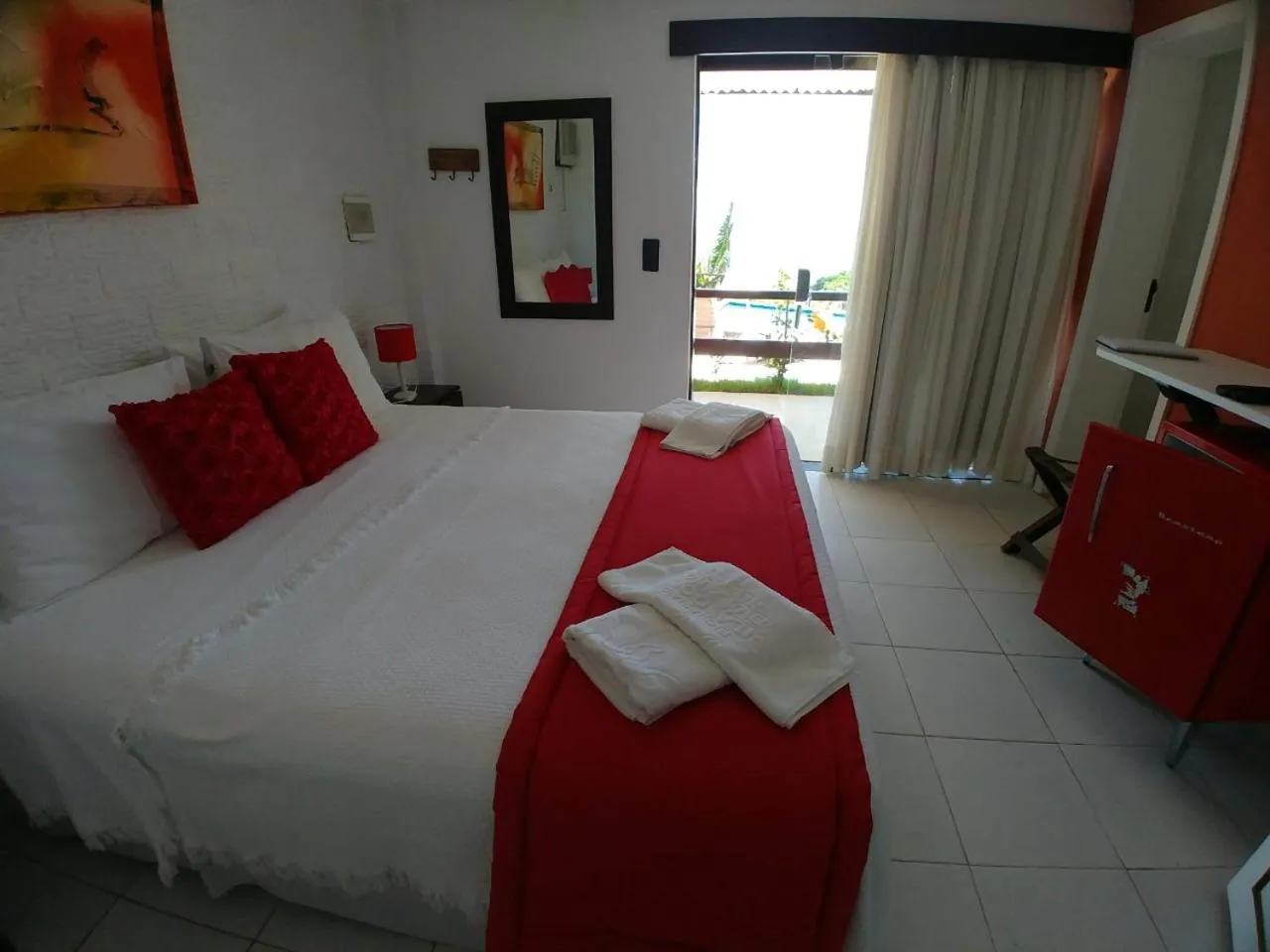 Bedroom, Bed in Pousada Vila do Sol