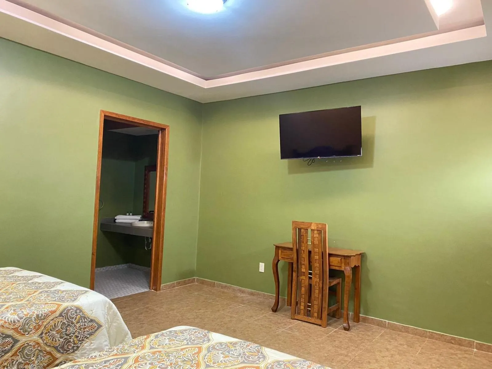 Bed in HOTEL RESTAURANTE TEQUILA