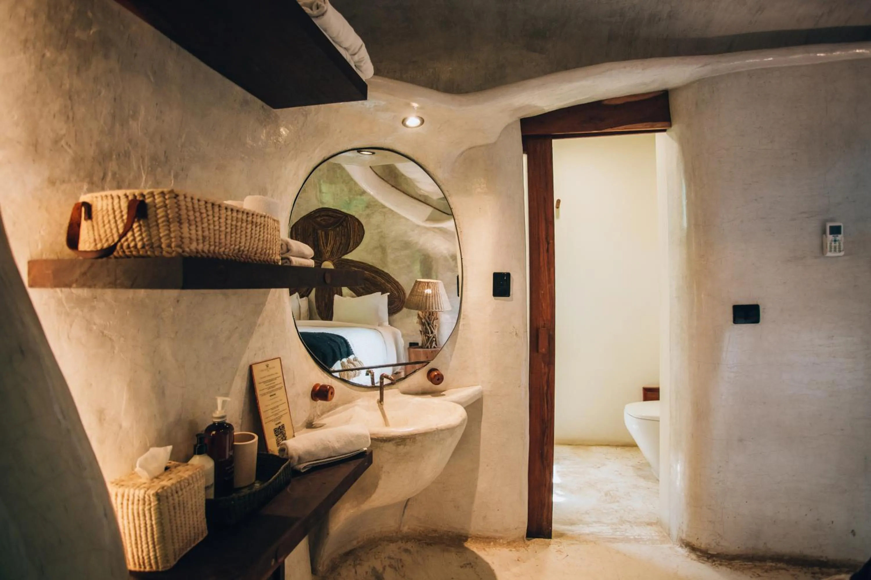 Bathroom in Orchid House Tulum Jungle