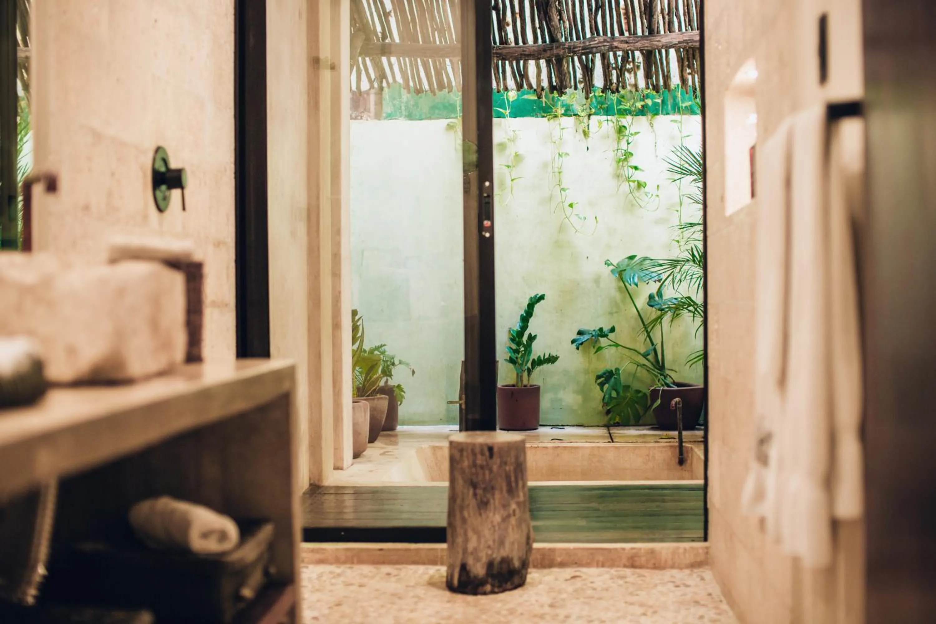 Bathroom in Orchid House Tulum Jungle