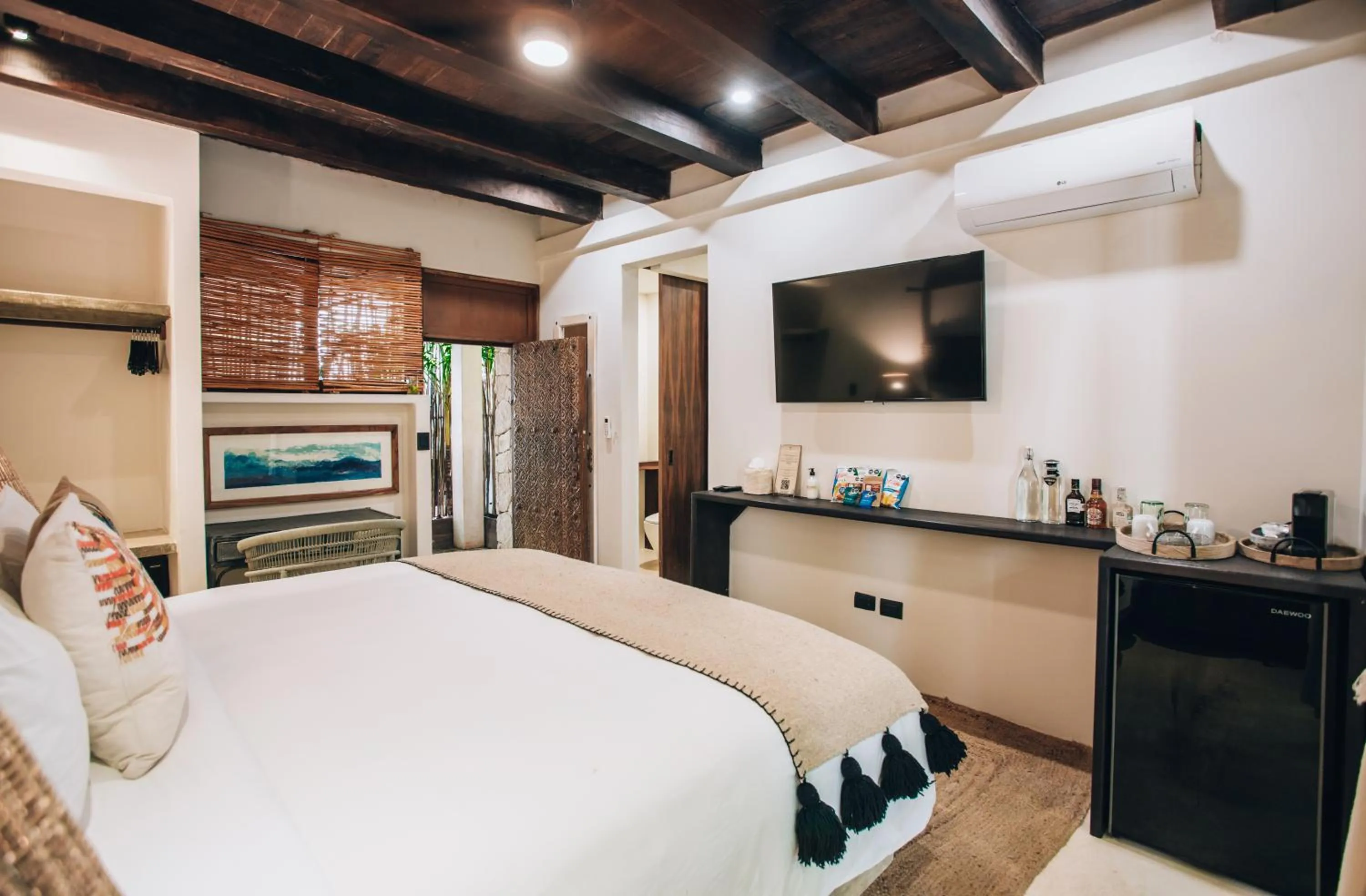 Bedroom, Bed in Orchid House Tulum Jungle