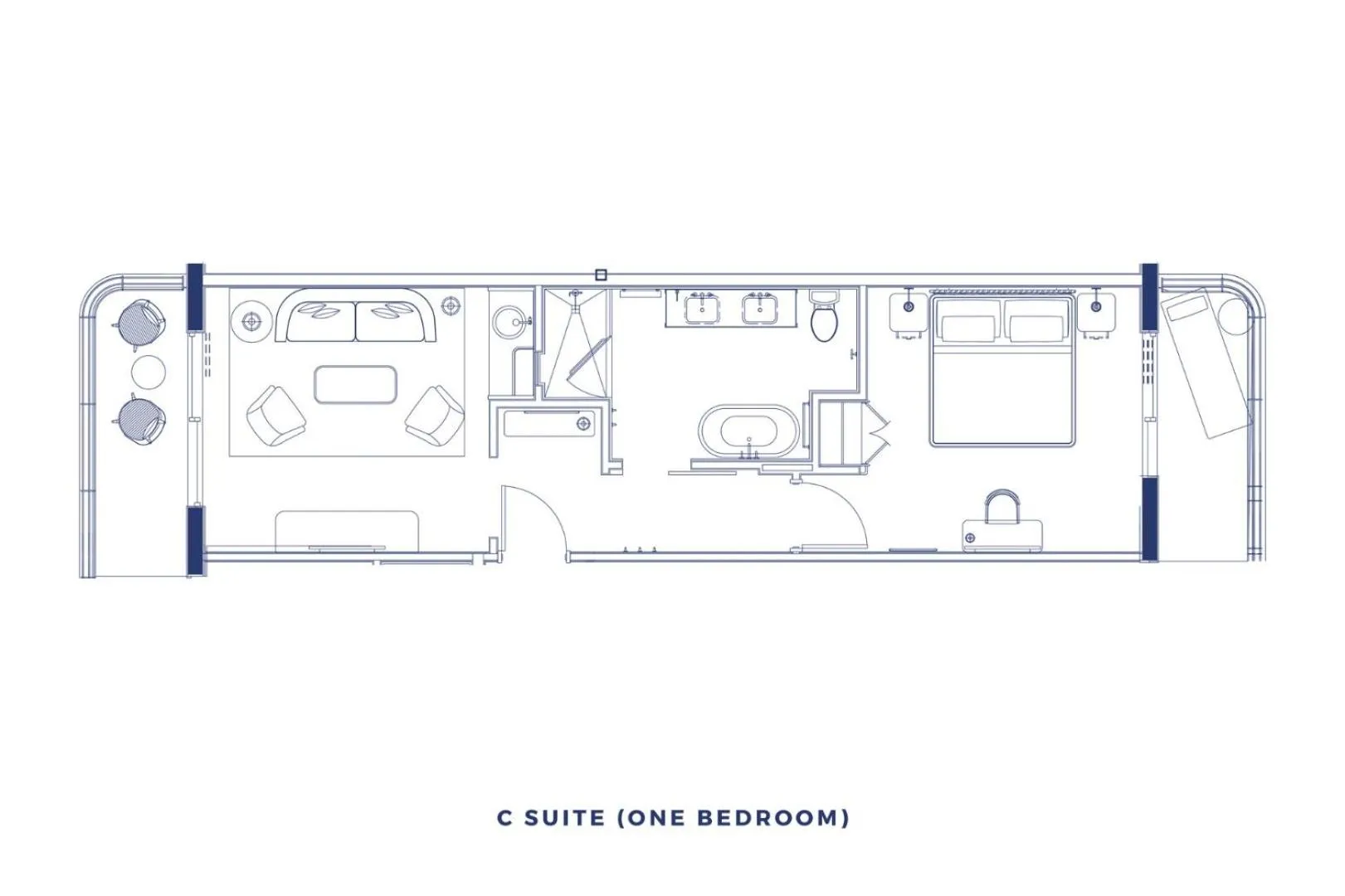 Floor plan in Mr. C Miami - Coconut Grove