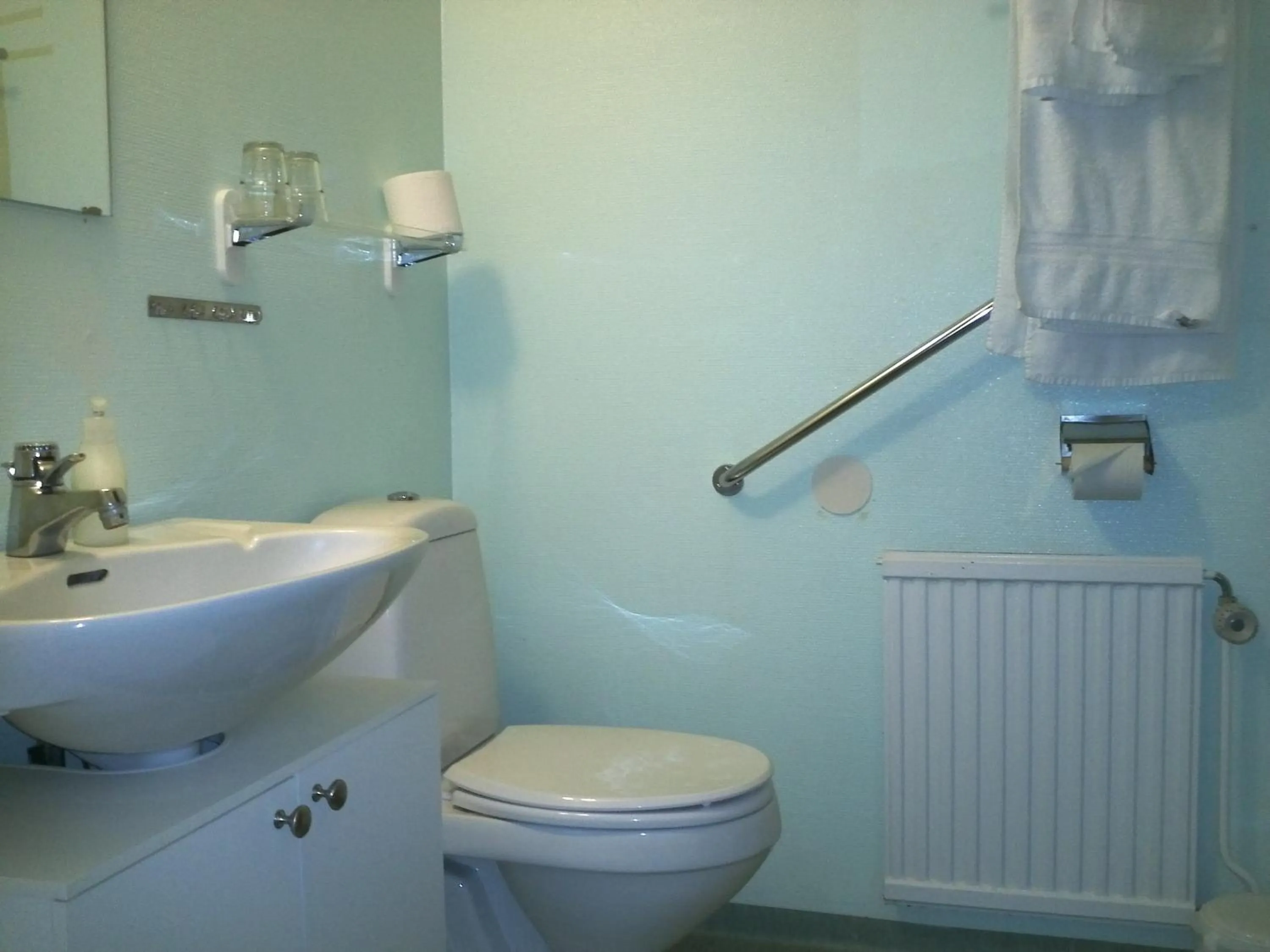 Bathroom in Docksta Hotell