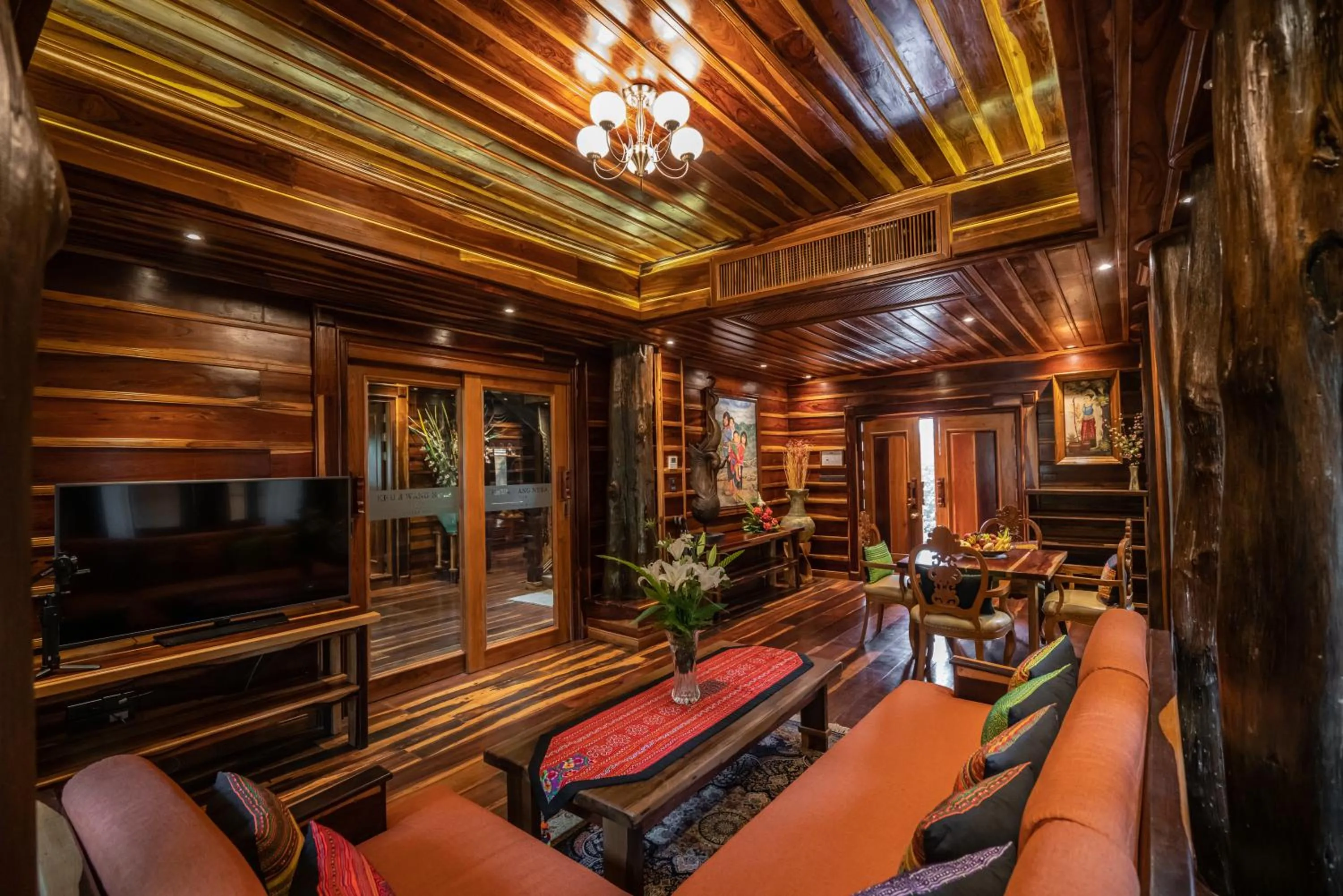 Living room in WandaVista Resort Khum Wang Nuea Chiang Mai清迈万达文华酒店北国之宫