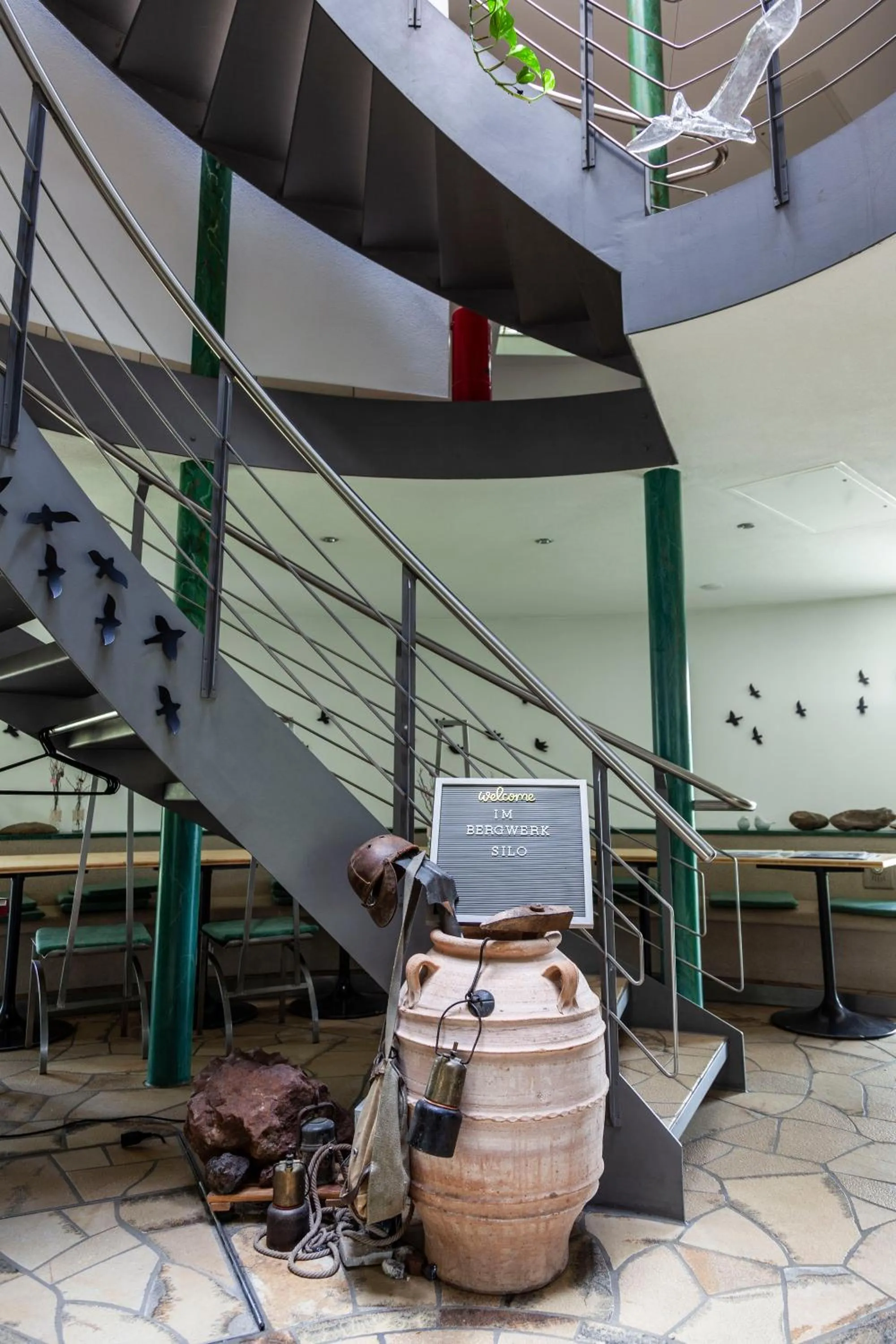 Patio in Bergwerksilo Herznach