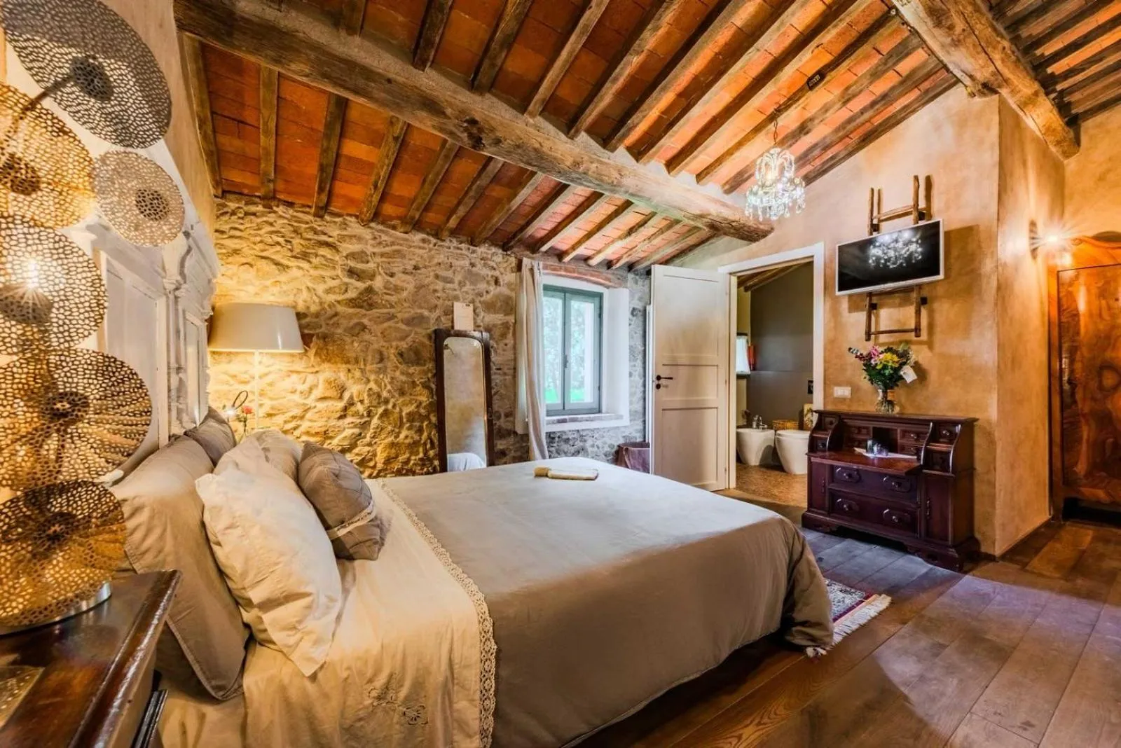 Bed in B&B Podere Camaiano