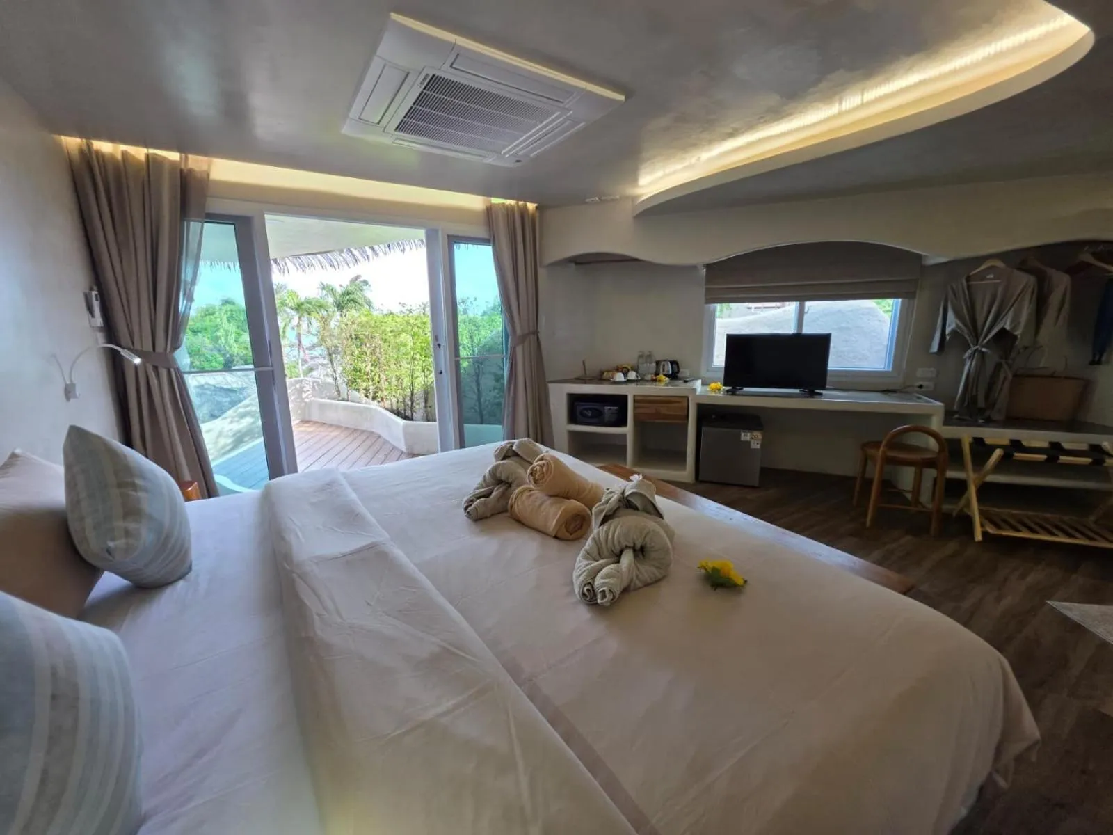 Bed in The Rock Samui Beach Resort