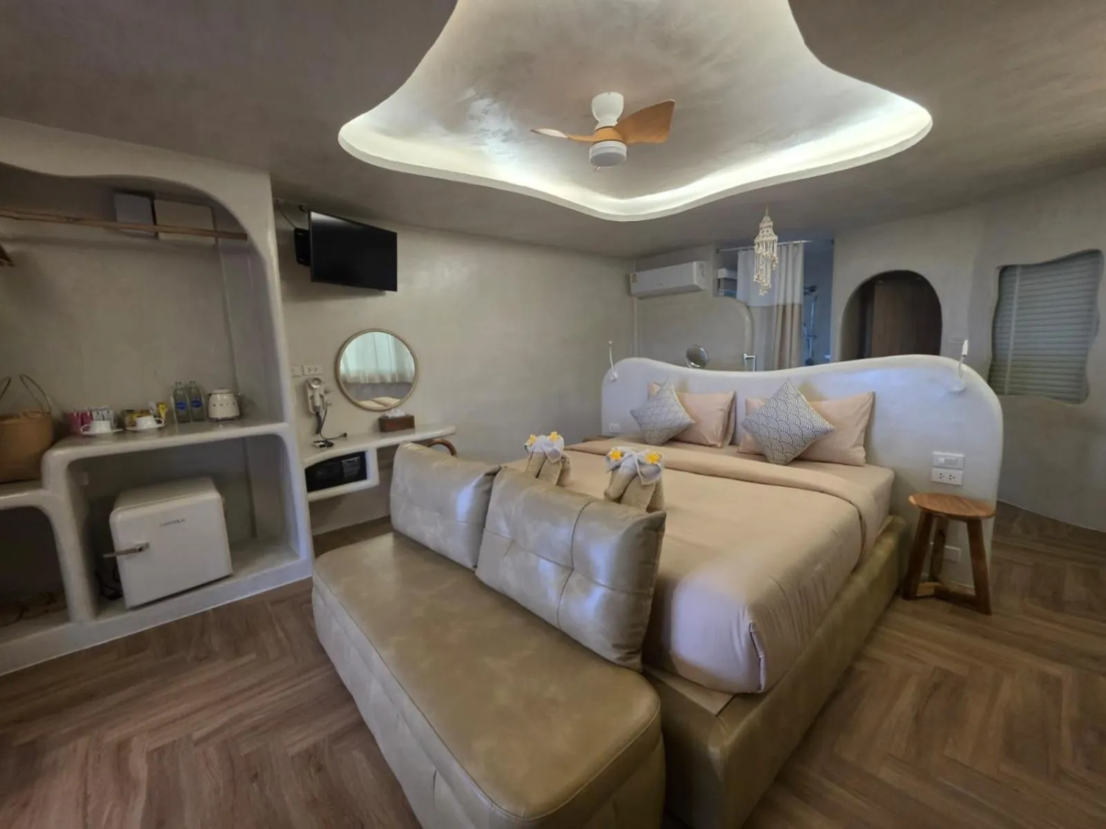 Bed in The Rock Samui Beach Resort