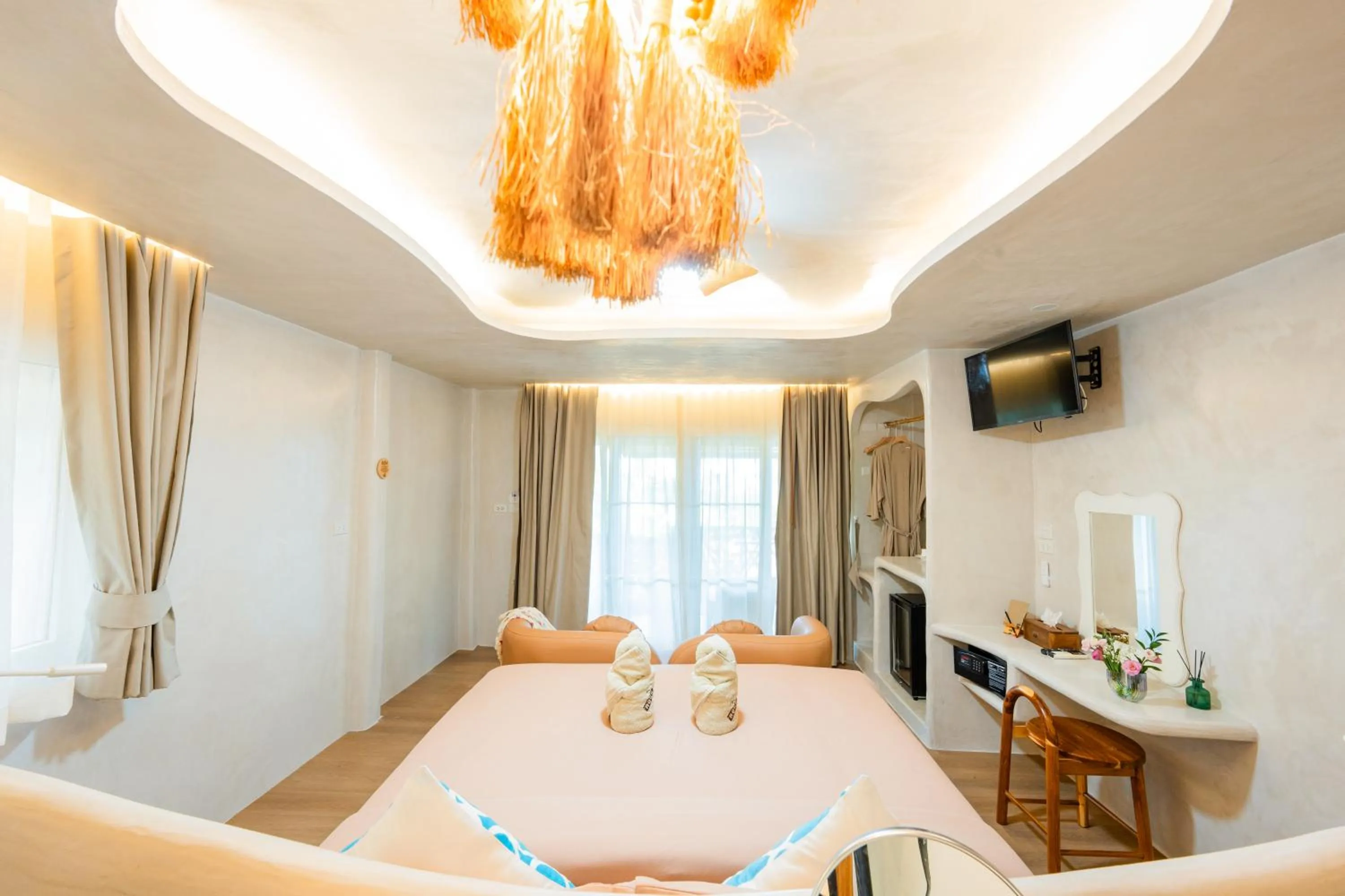 Bed in The Rock Samui Beach Resort