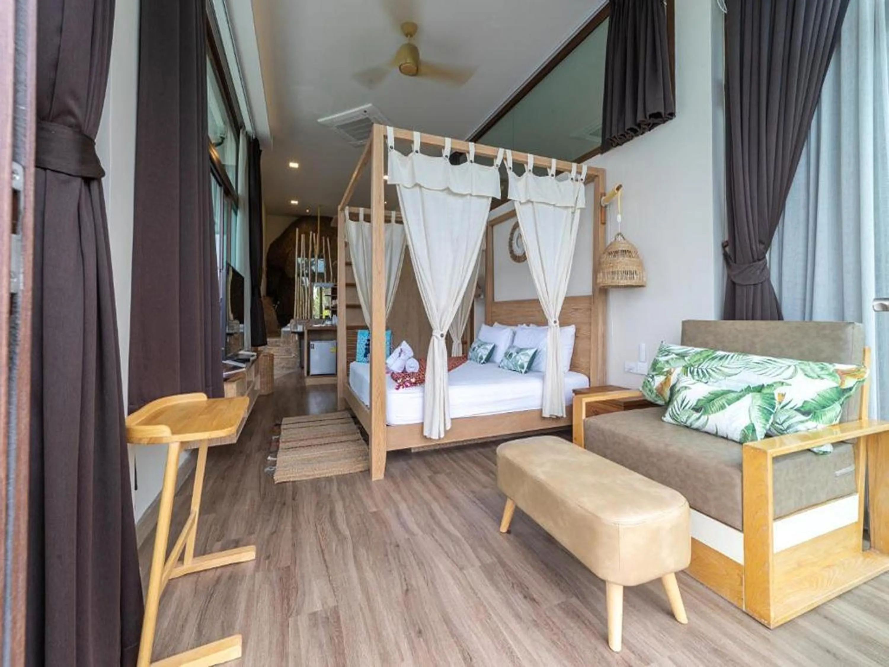 Bed in The Rock Samui Beach Resort