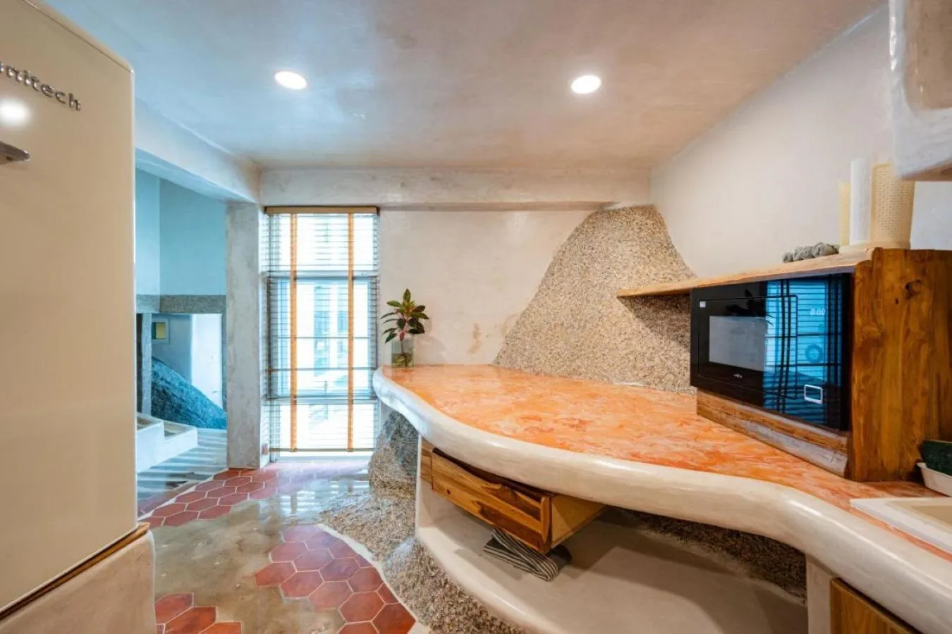 kitchen, Bed in The Rock Samui Beach Resort