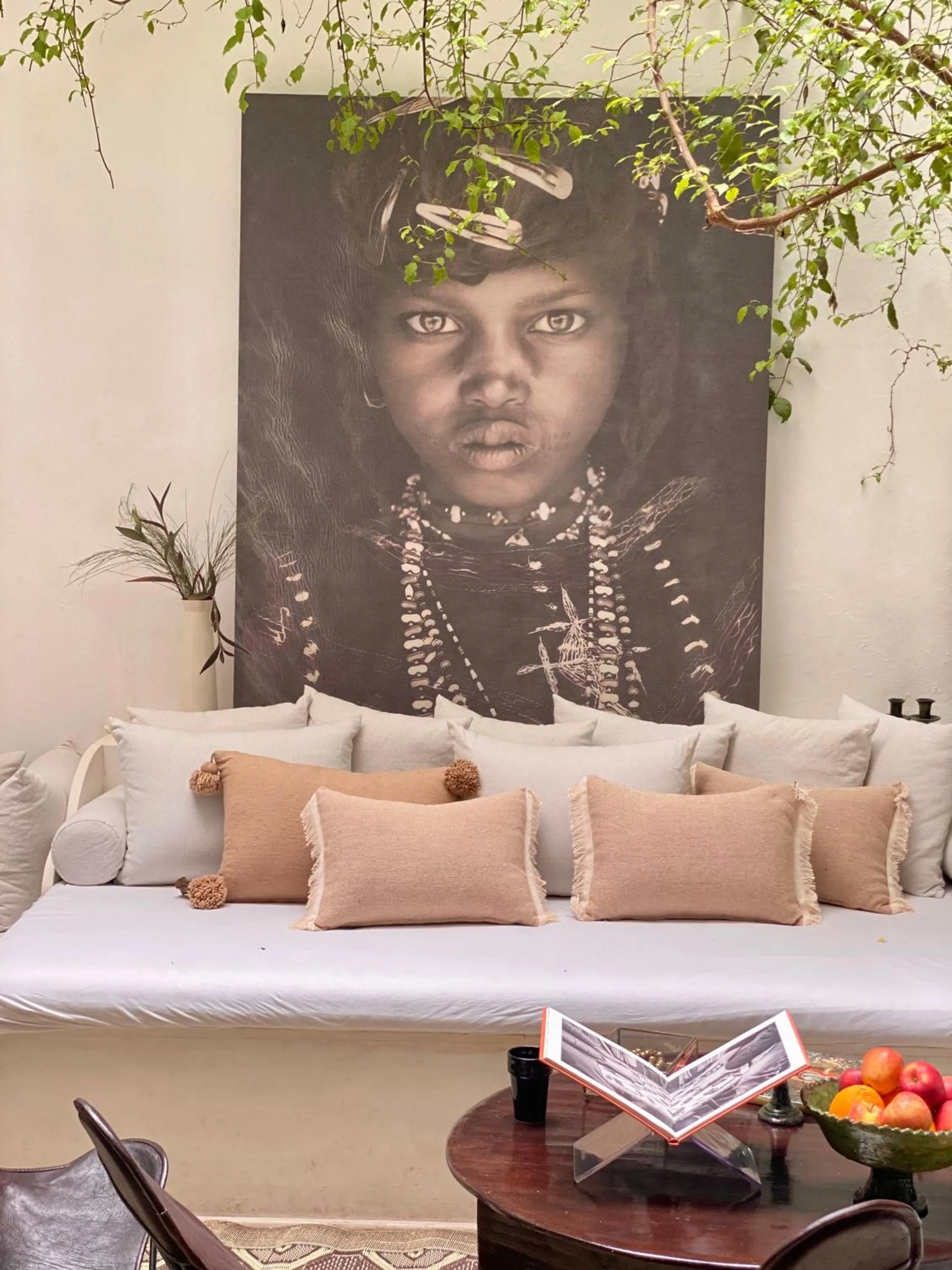 Living room in Riad Wabisabi