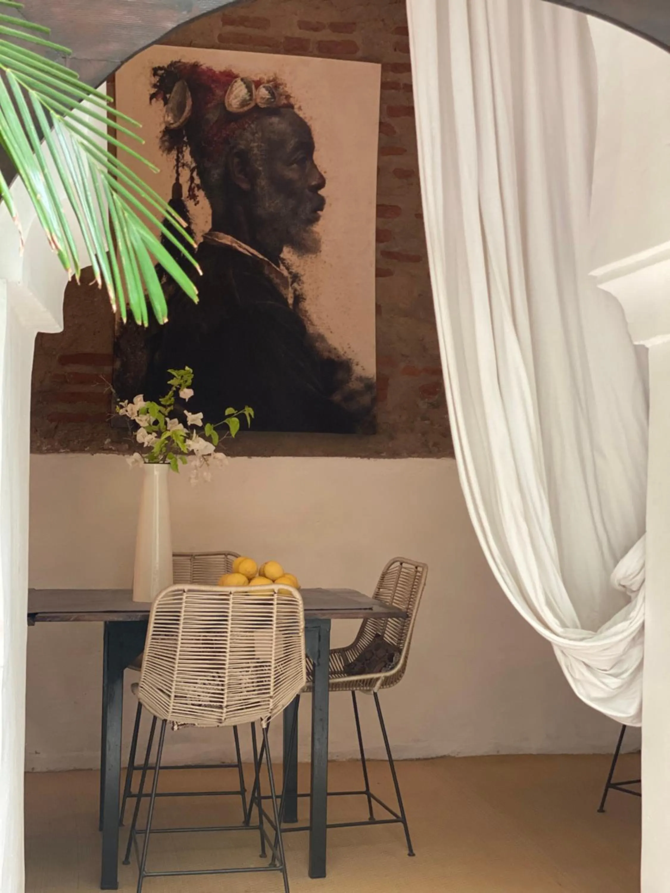 Living room in Riad Wabisabi