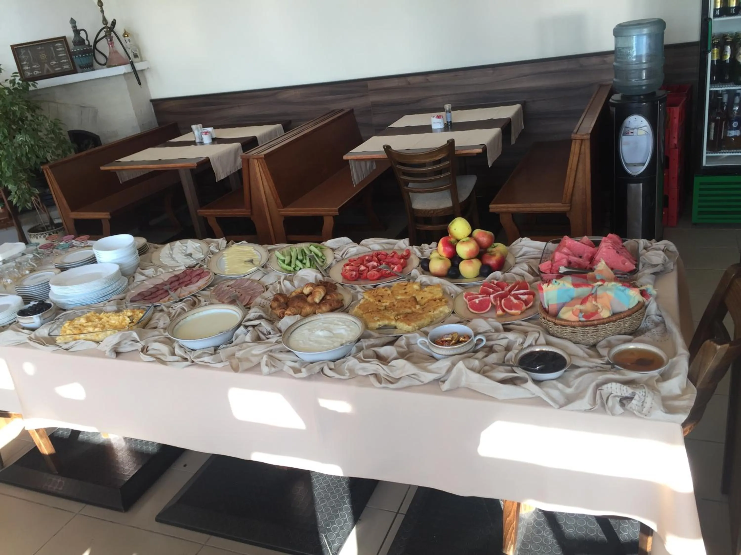 Buffet breakfast in Family Hotel Piter