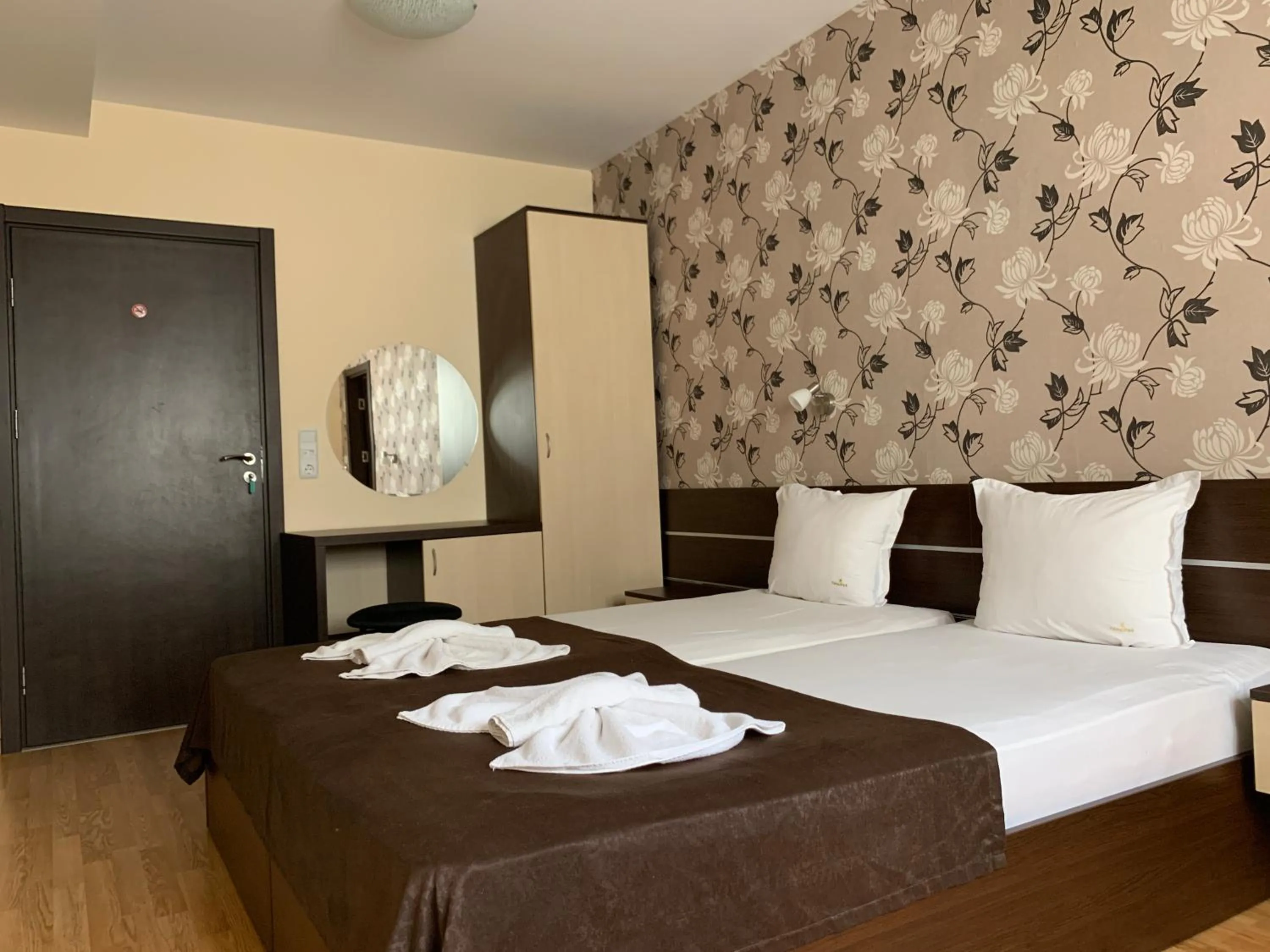 Bed in Family Hotel Piter