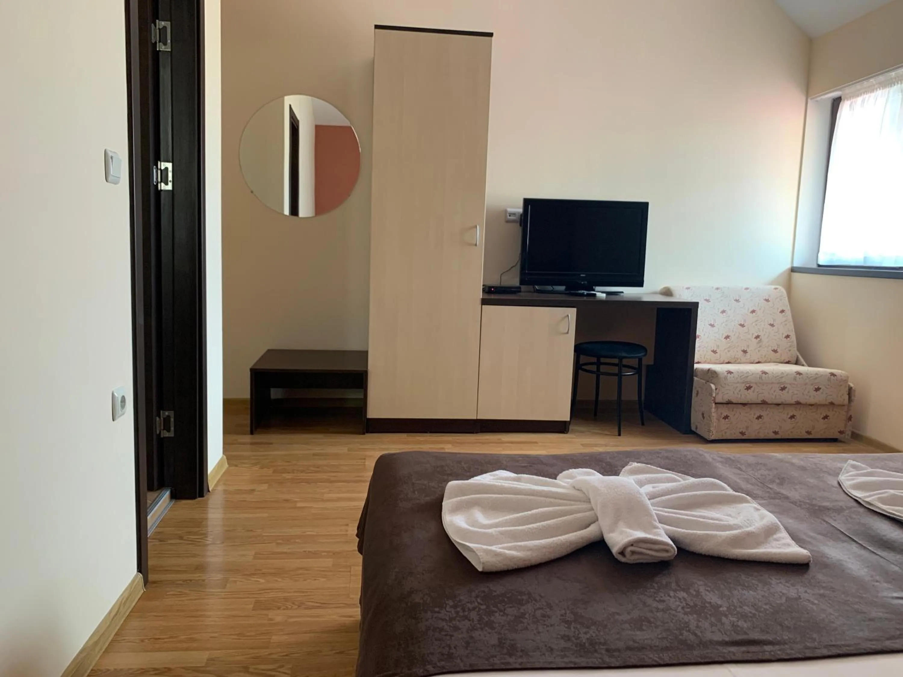 Bed in Family Hotel Piter