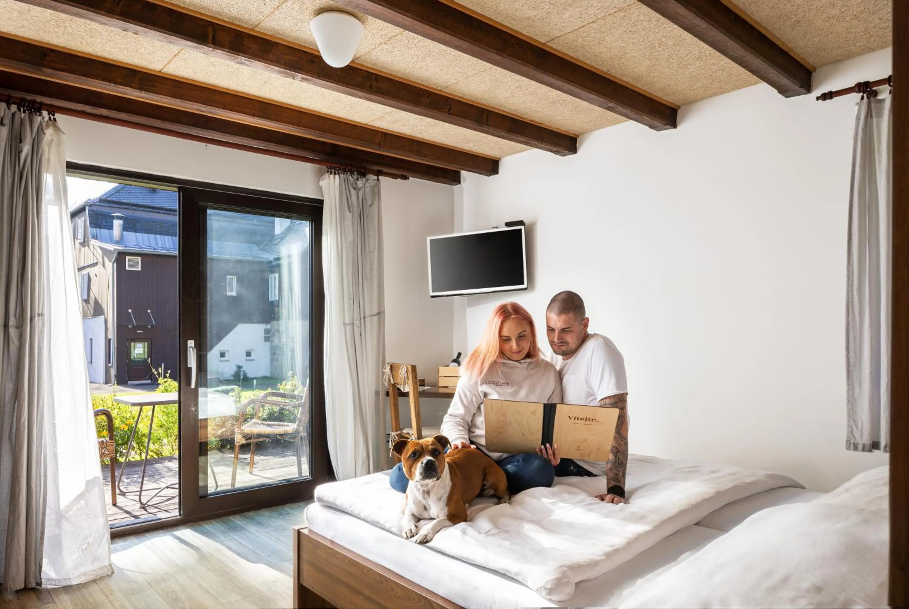 Bed in Resort U Fořta