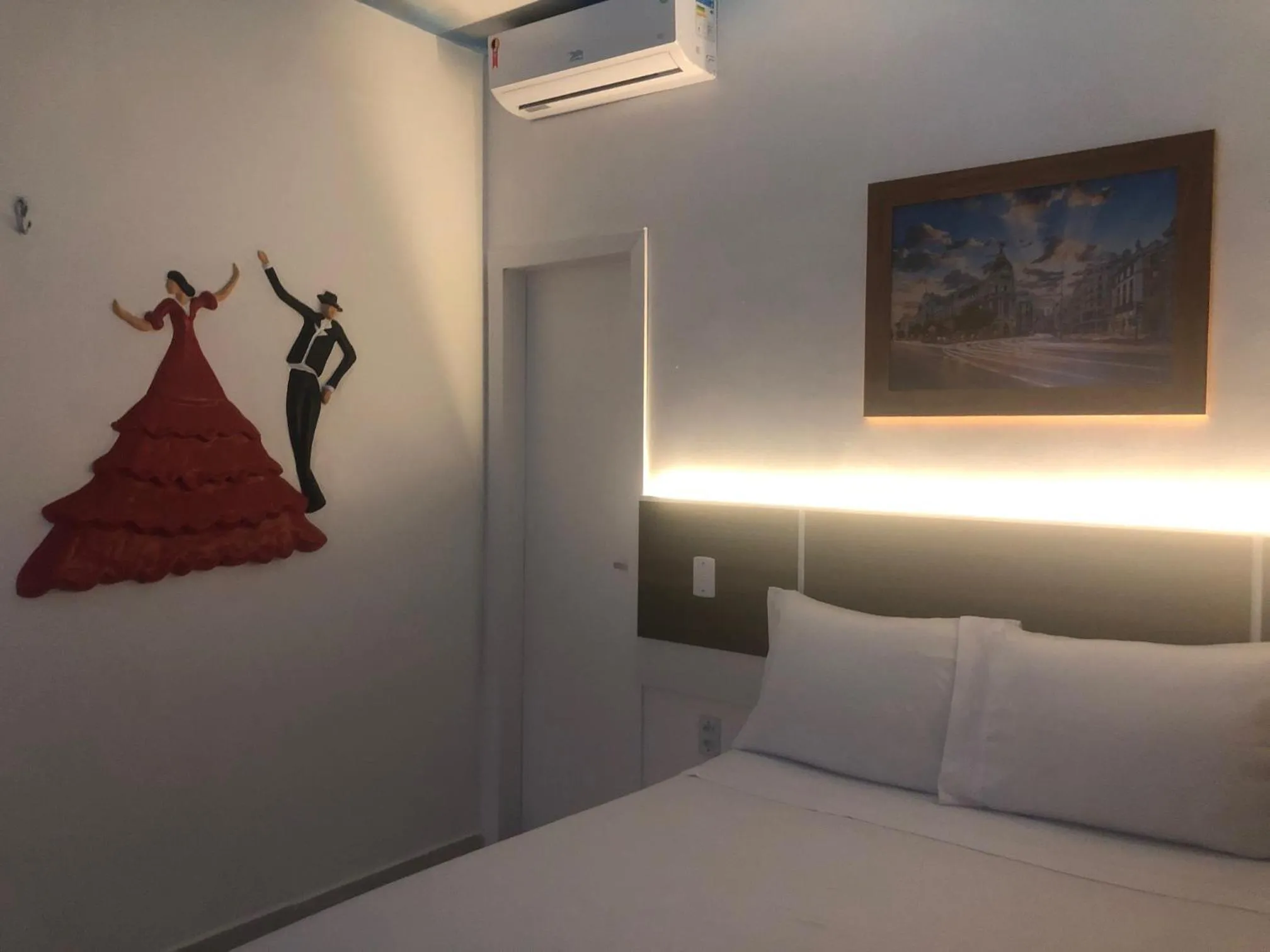 Bed in Pousada Country K no Parque Aquamak