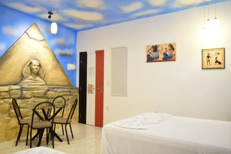 Bed in Pousada Country K no Parque Aquamak