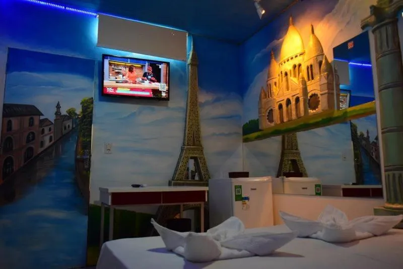 Bed in Pousada Country K no Parque Aquamak