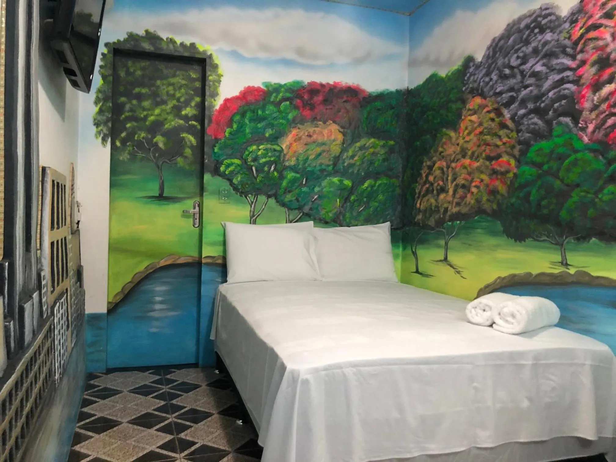 Bed in Pousada Country K no Parque Aquamak