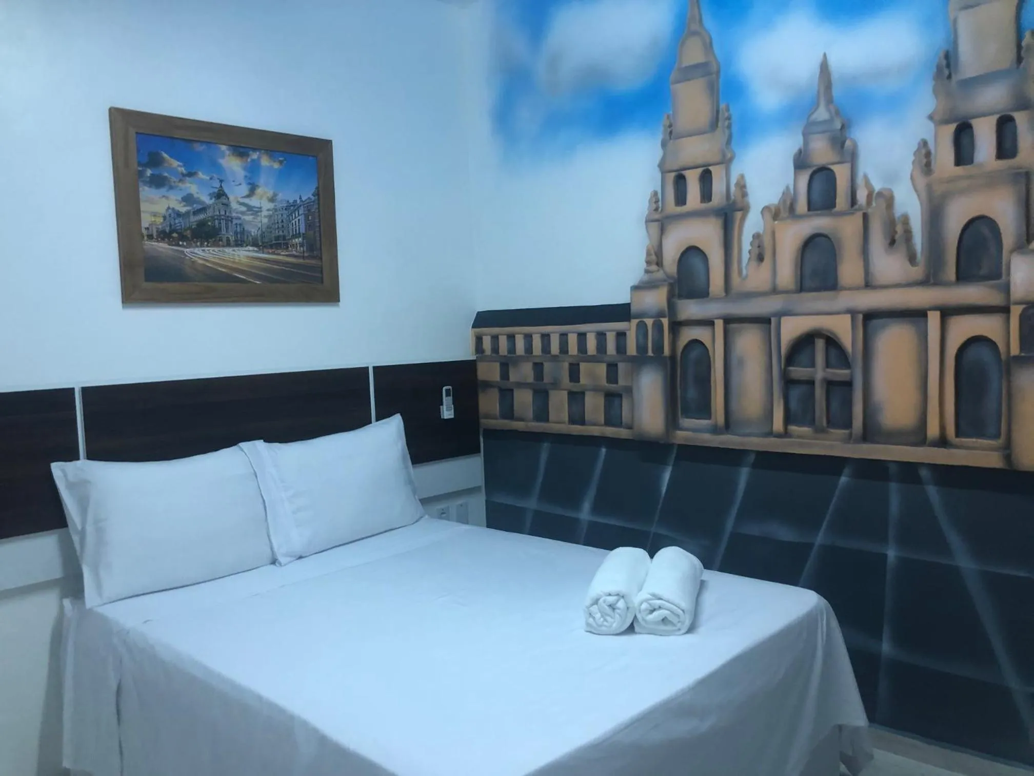 Bed in Pousada Country K no Parque Aquamak