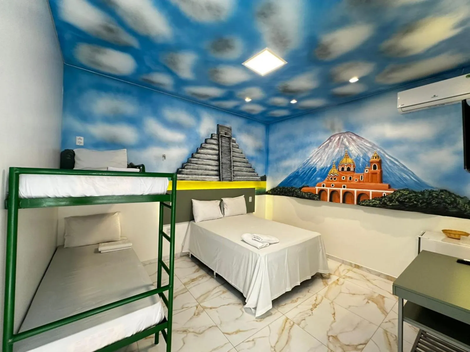 Bed in Pousada Country K no Parque Aquamak