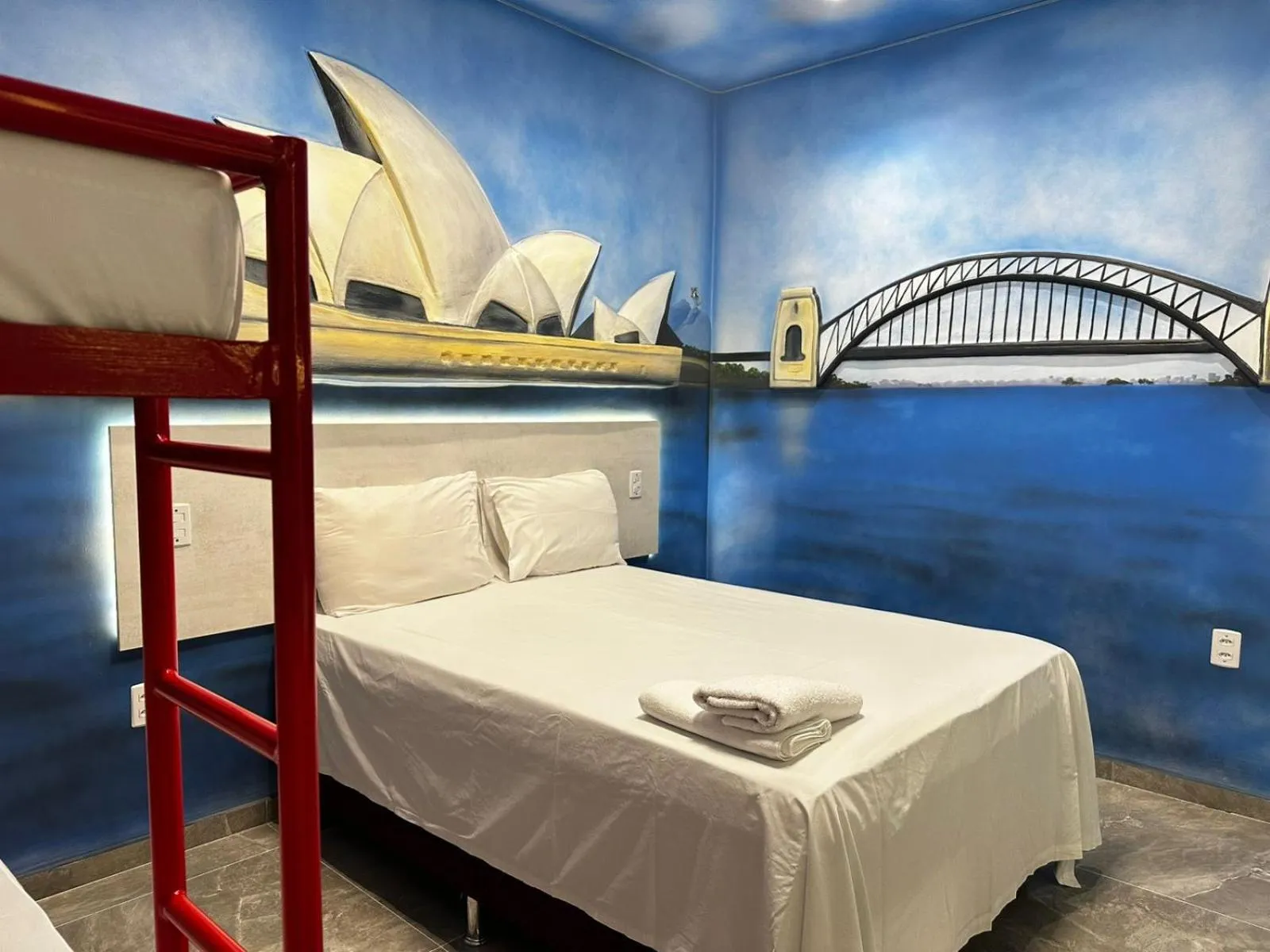 Bed in Pousada Country K no Parque Aquamak