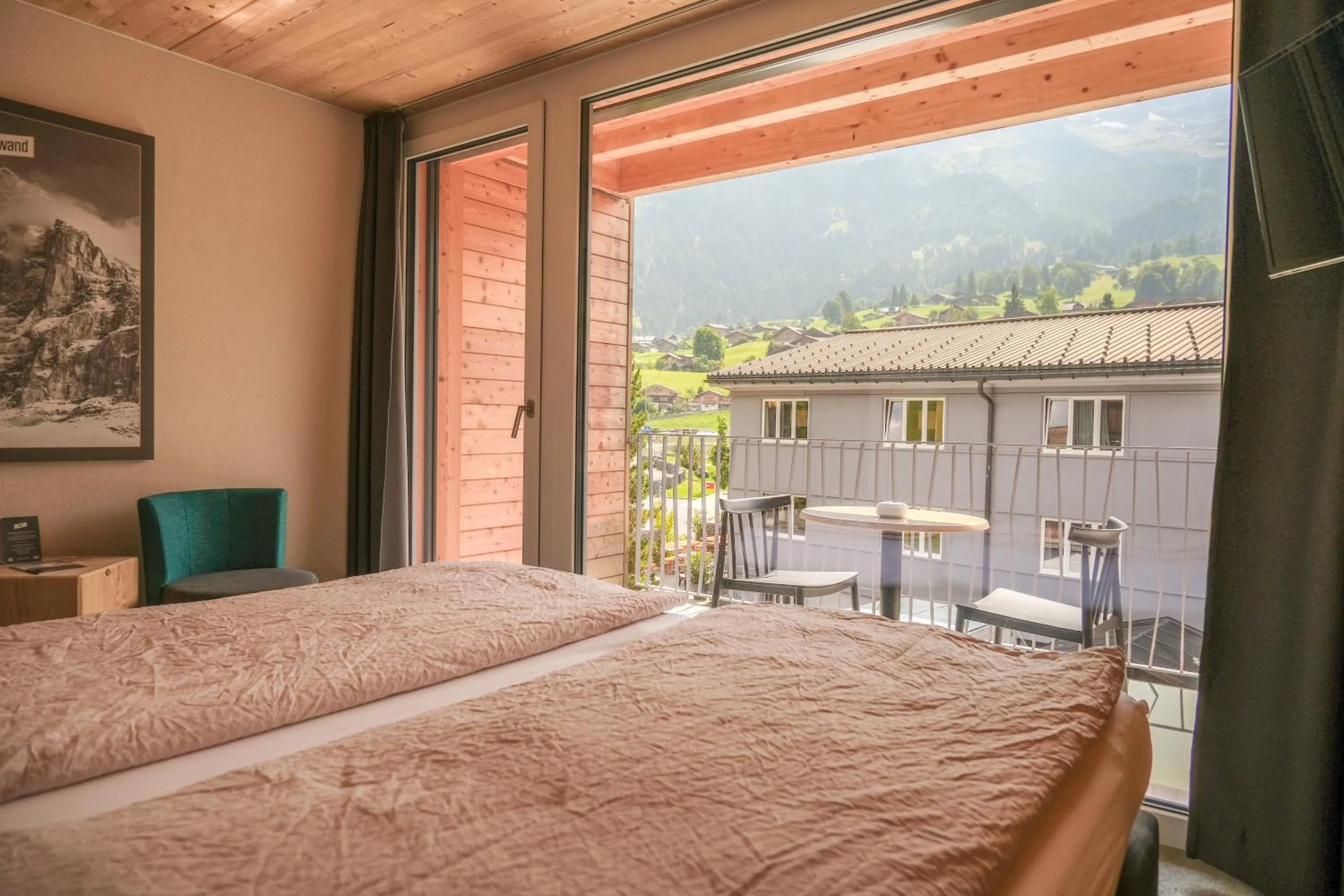 View (from property/room), Bed in Eiger Lodge Chic