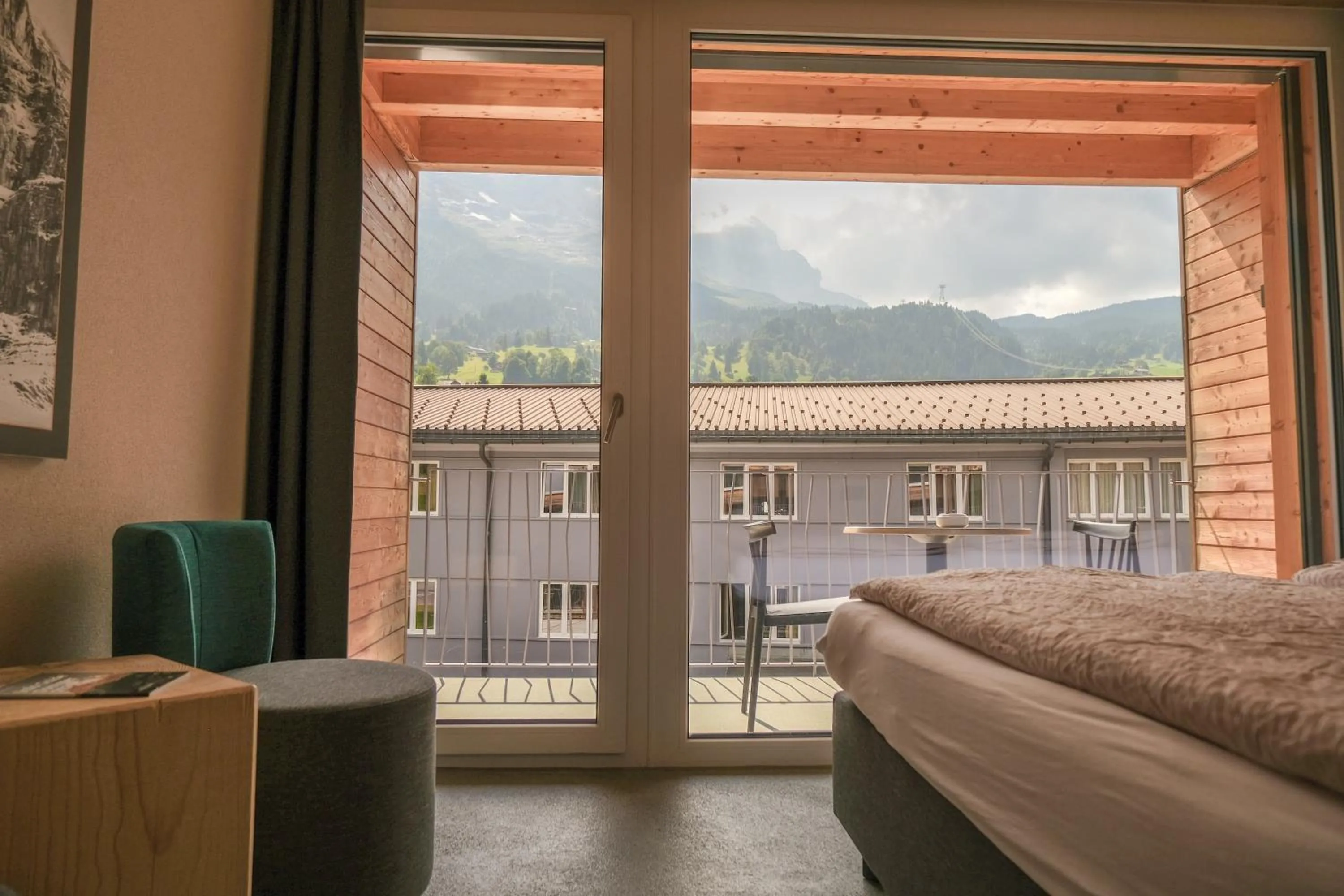 View (from property/room), Bed in Eiger Lodge Chic