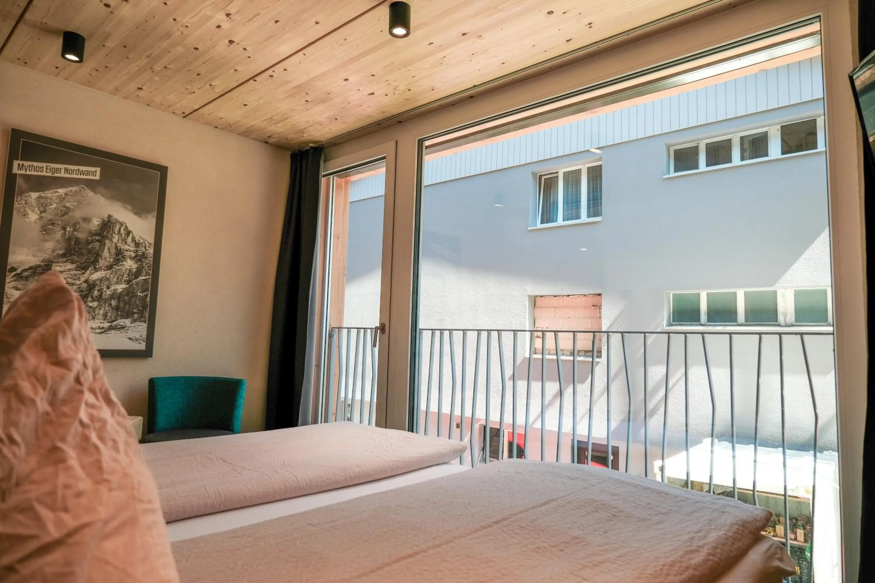 View (from property/room), Bed in Eiger Lodge Chic