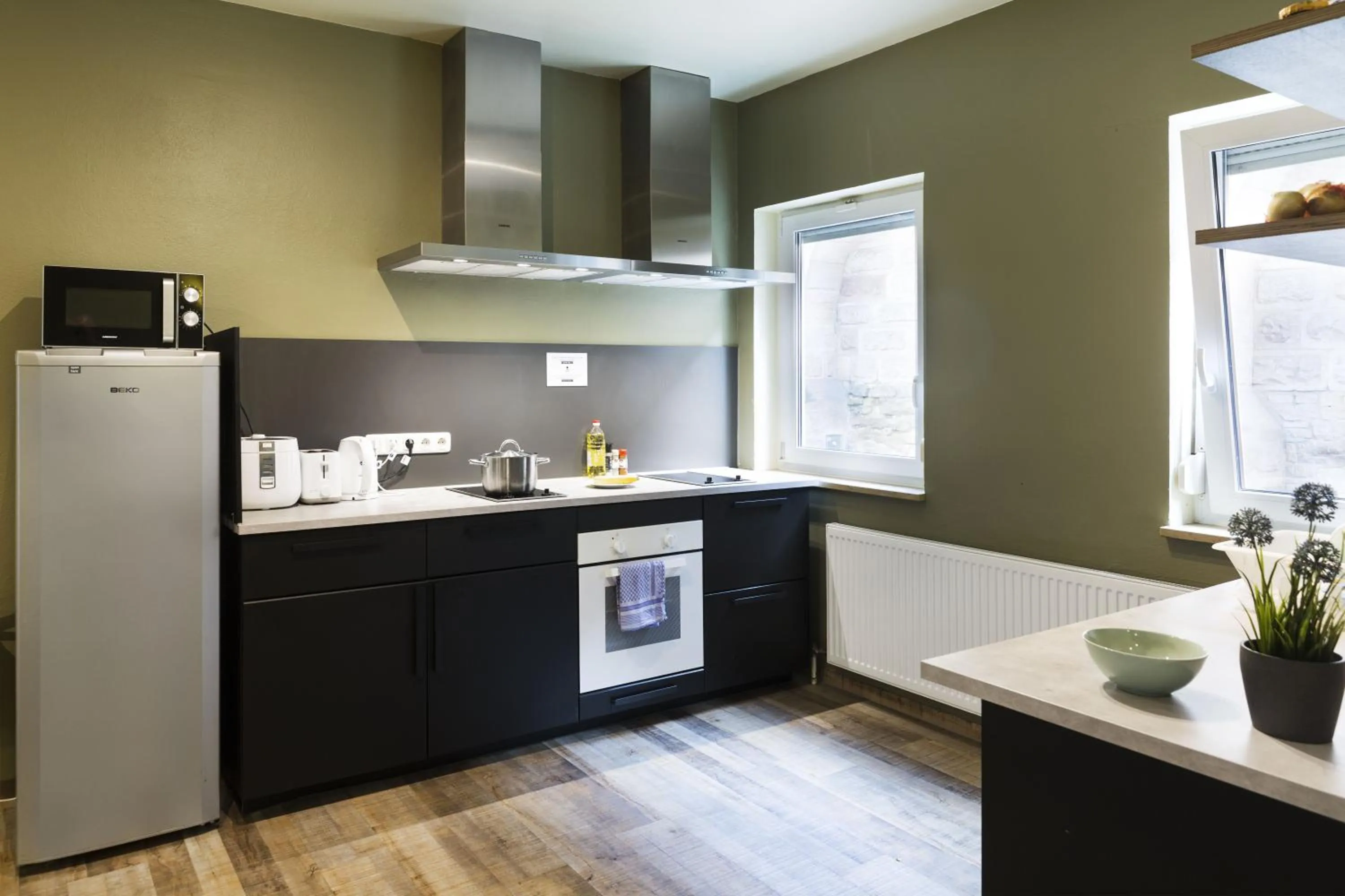 Communal kitchen in Five Reasons Hostel & Hotel