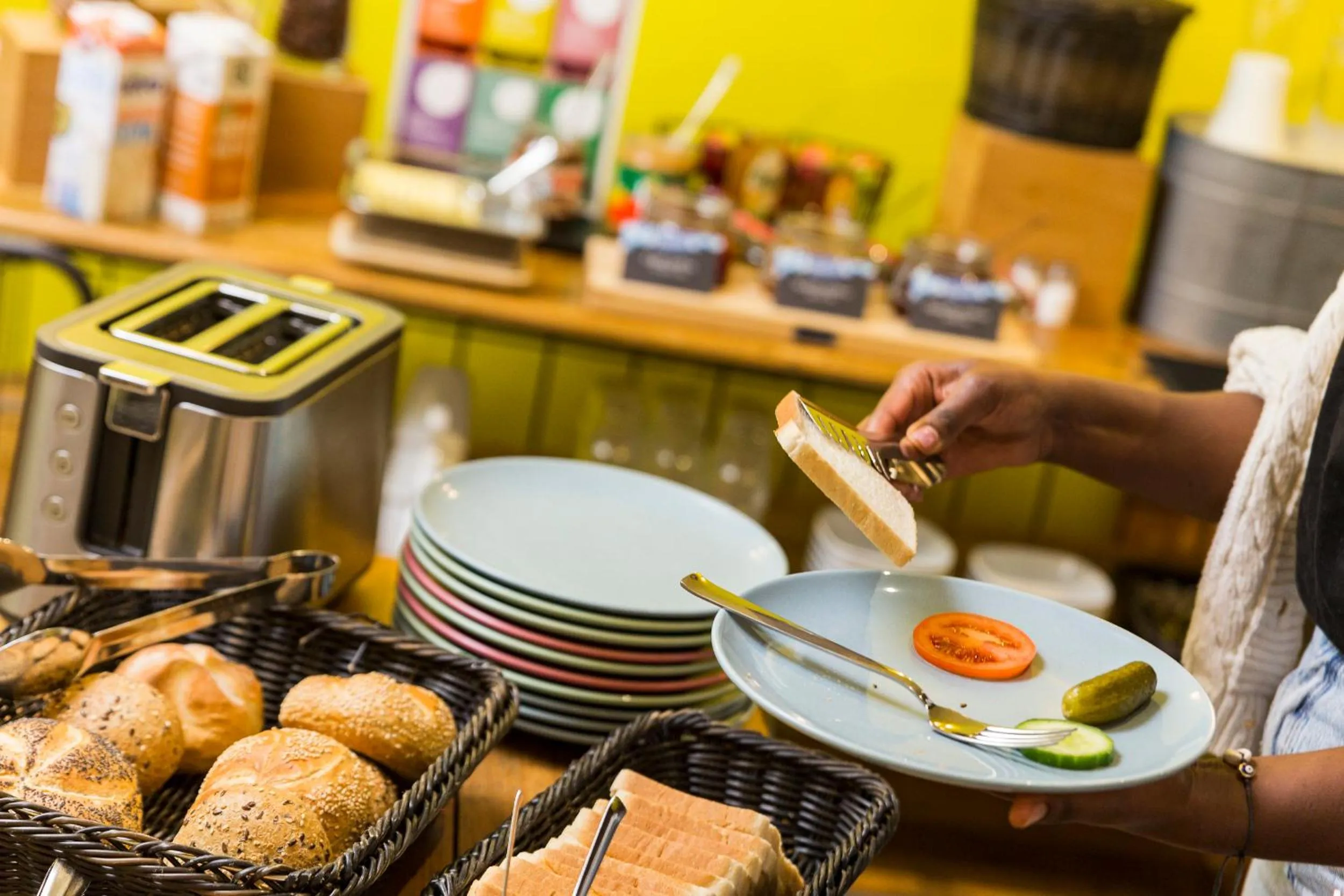 Buffet breakfast in Five Reasons Hostel & Hotel