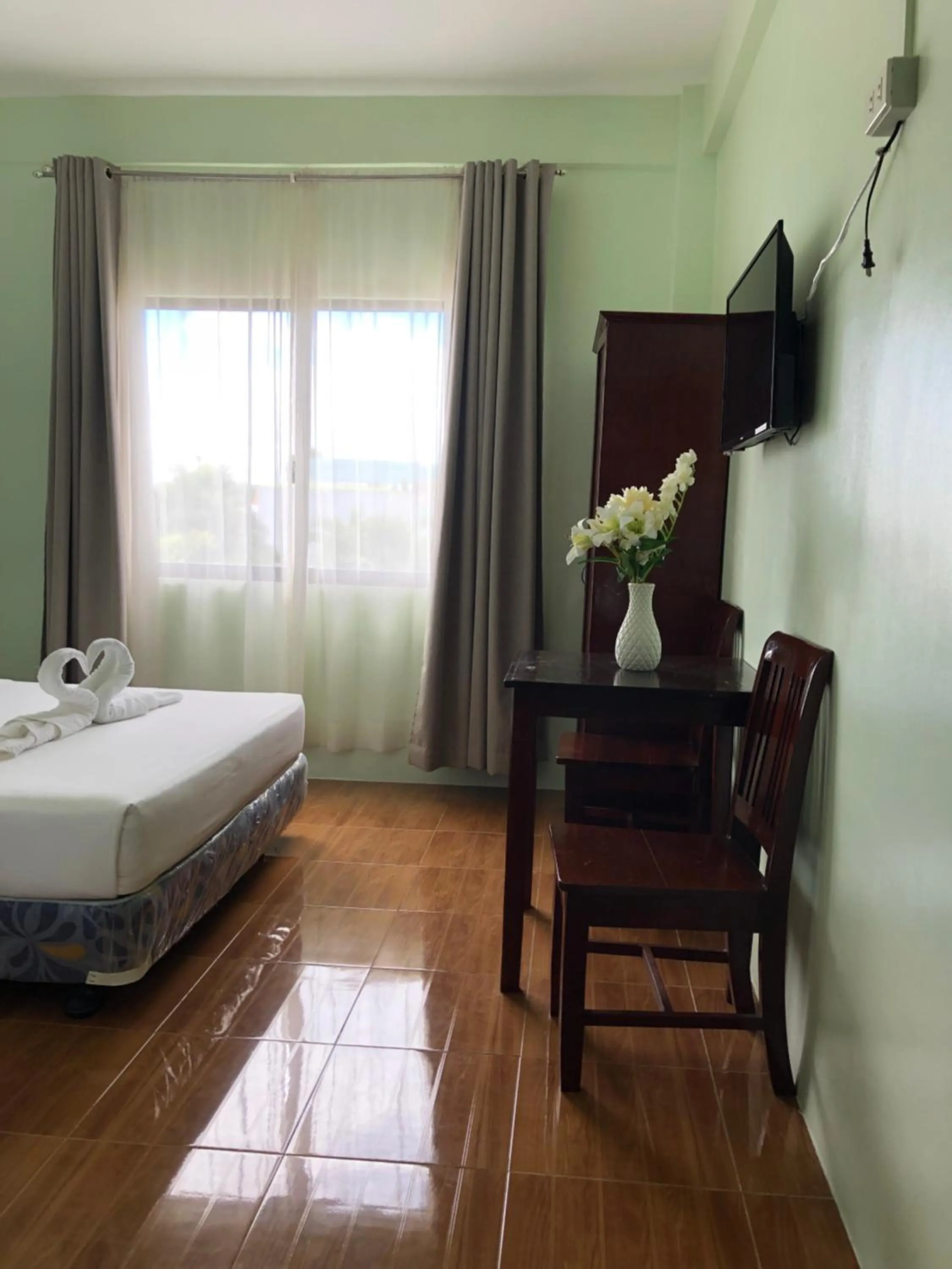 Bed in Adams View Hotel