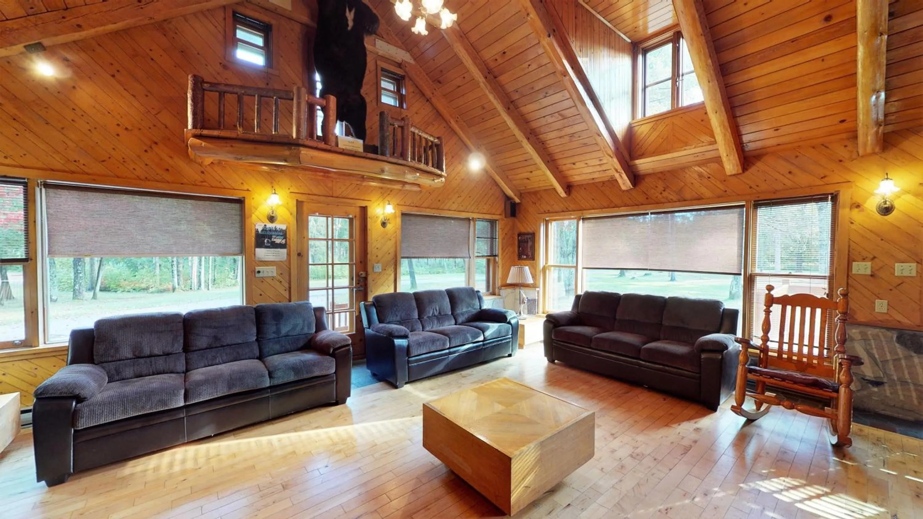 Living room in Pourvoirie du Lac Blanc