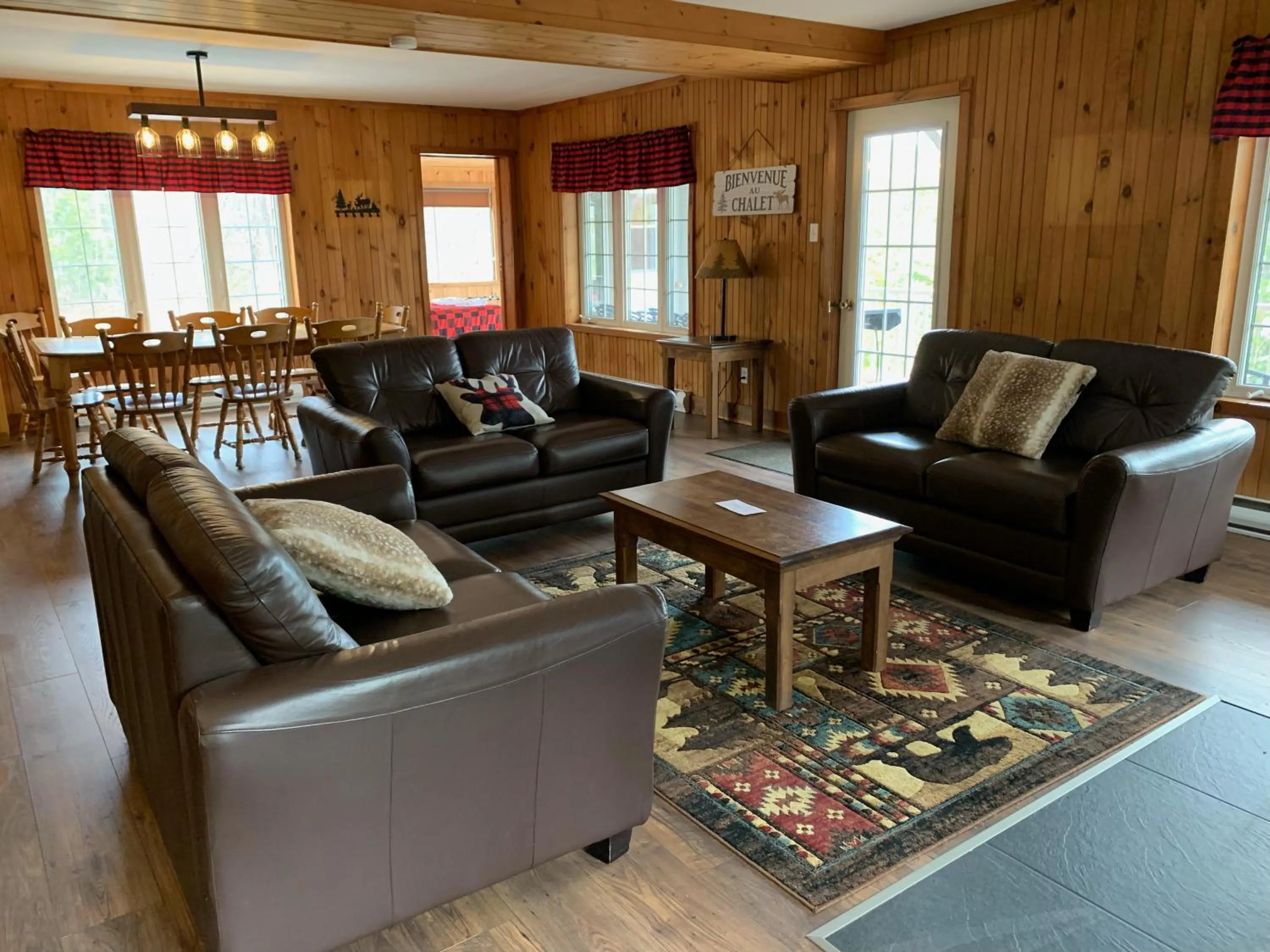 Living room in Pourvoirie du Lac Blanc