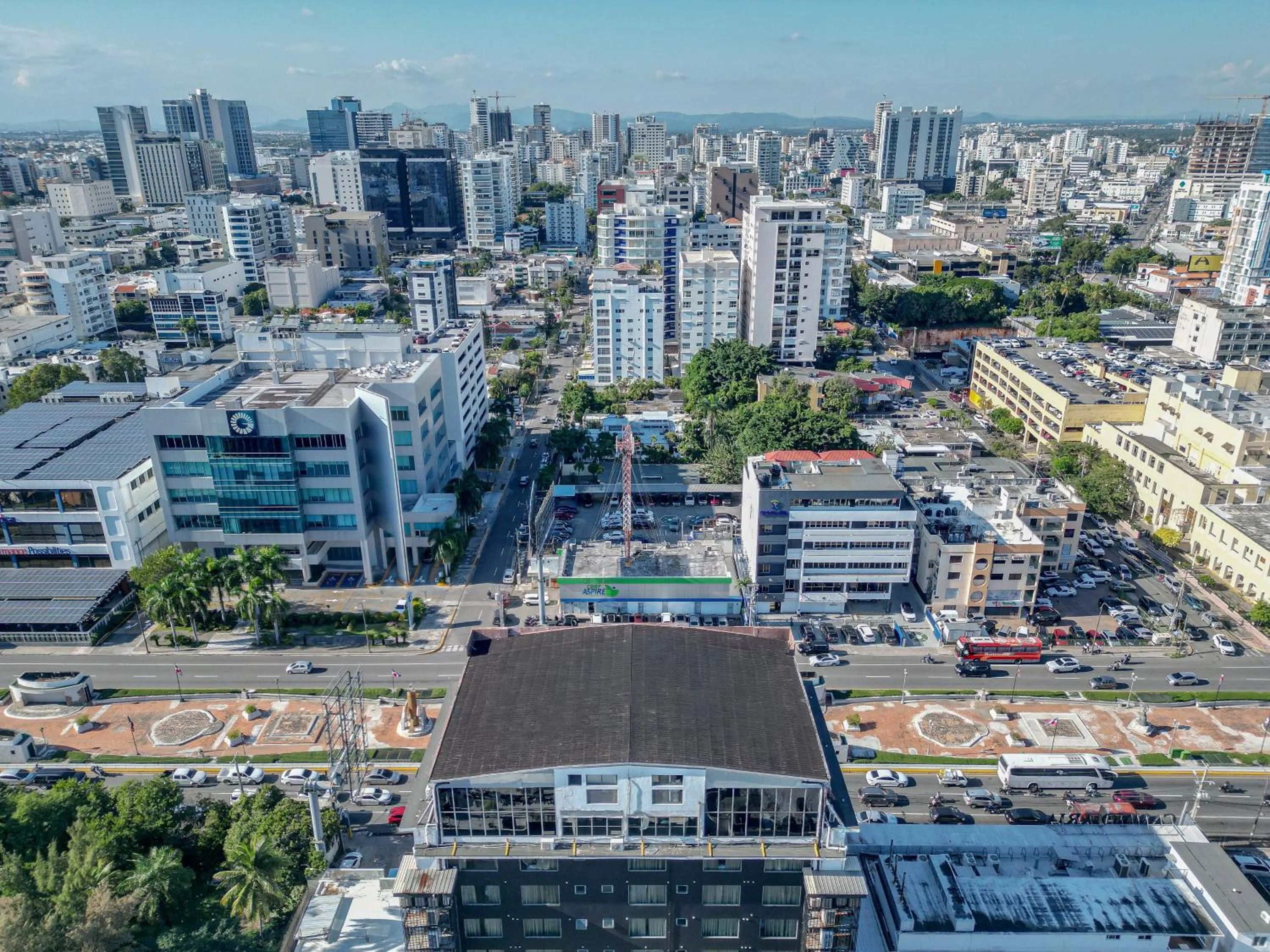 Bird's eye view in Weston Suites Hotel