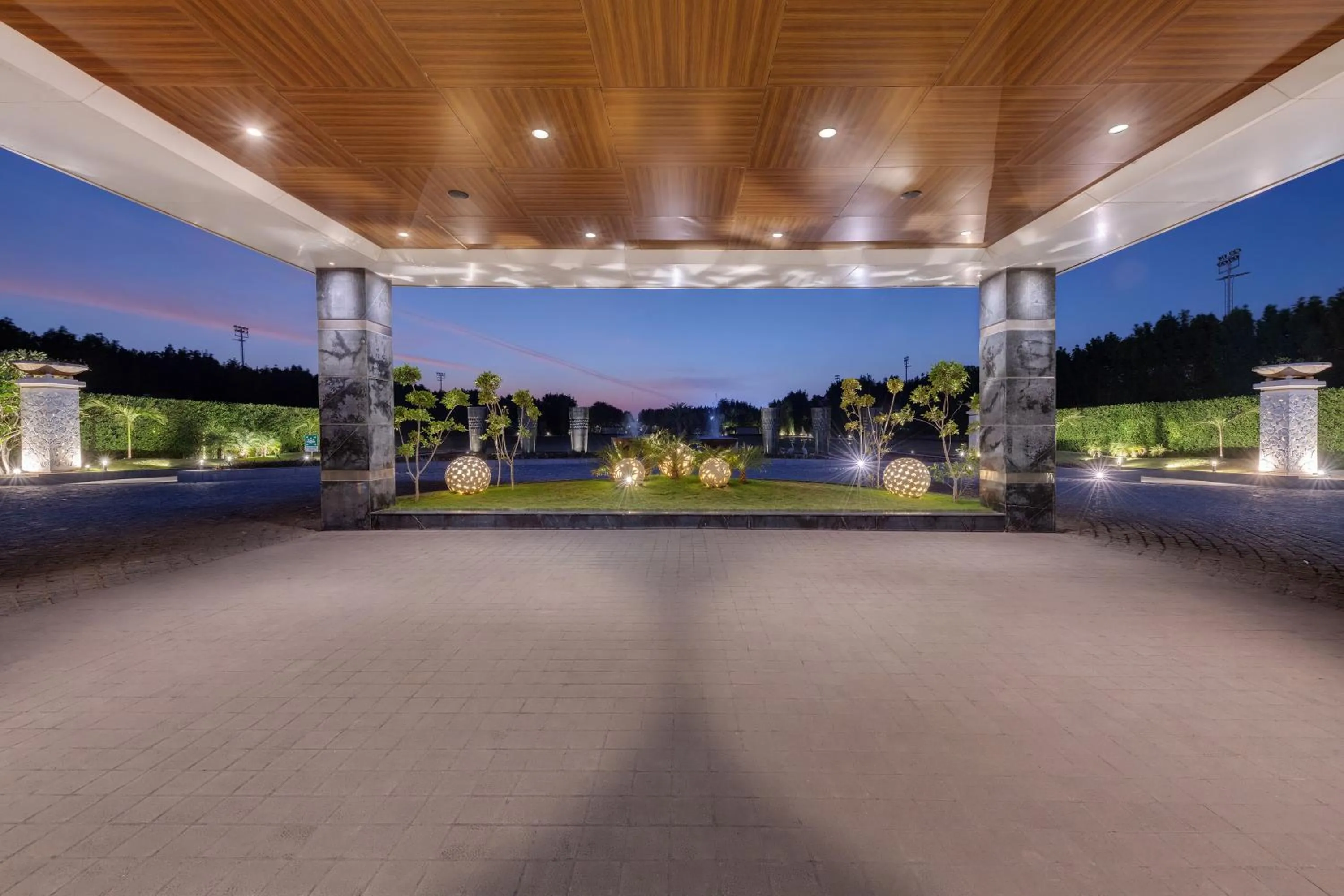 Facade/entrance in Radisson Resort & Spa Kandla